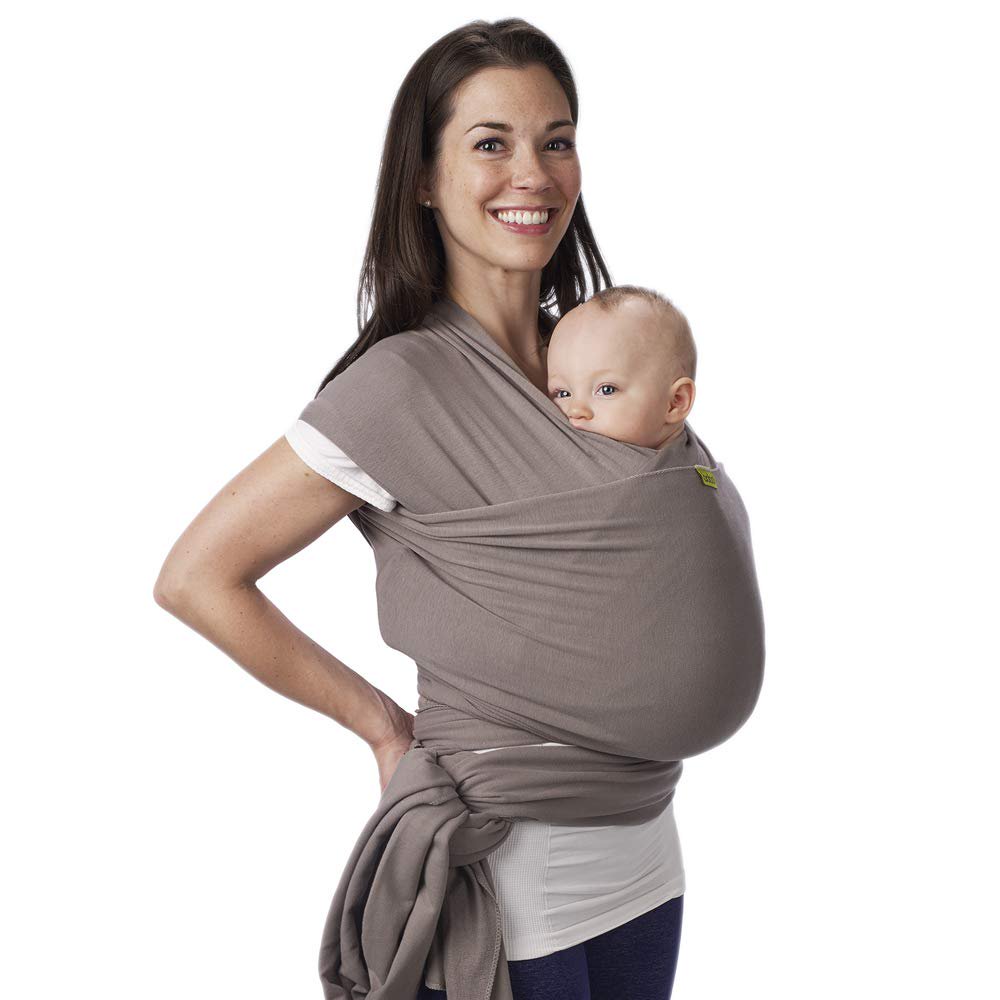 Boba Wrap Baby Carrier - Stretchy Infant Sling. Newborn Babies and Children up to 35 lbs (Gray)
