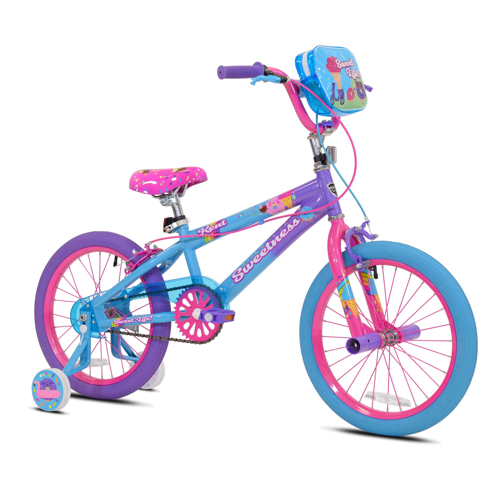 Kent 18 In. Sweetness Girls Bike. Purple. Pink and Blue