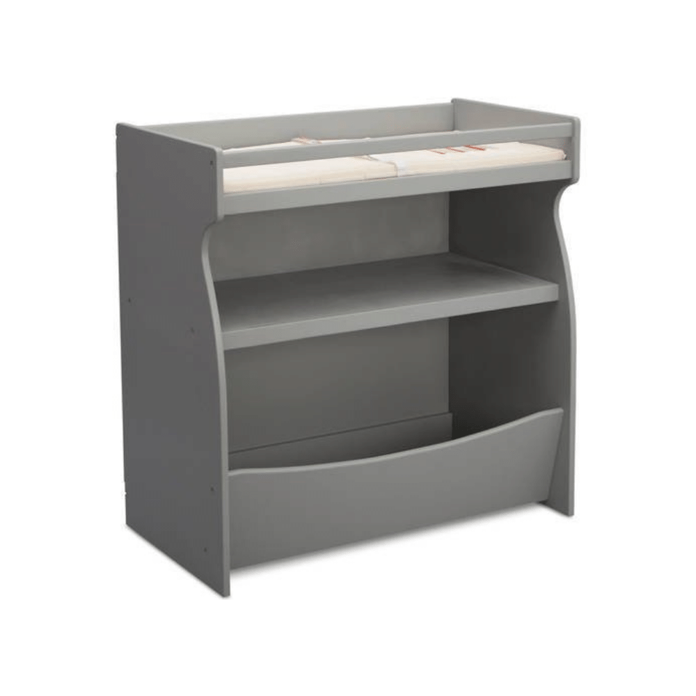 Delta Children Gateway 2-in-1 Changing Table and Storage Unit. Gray