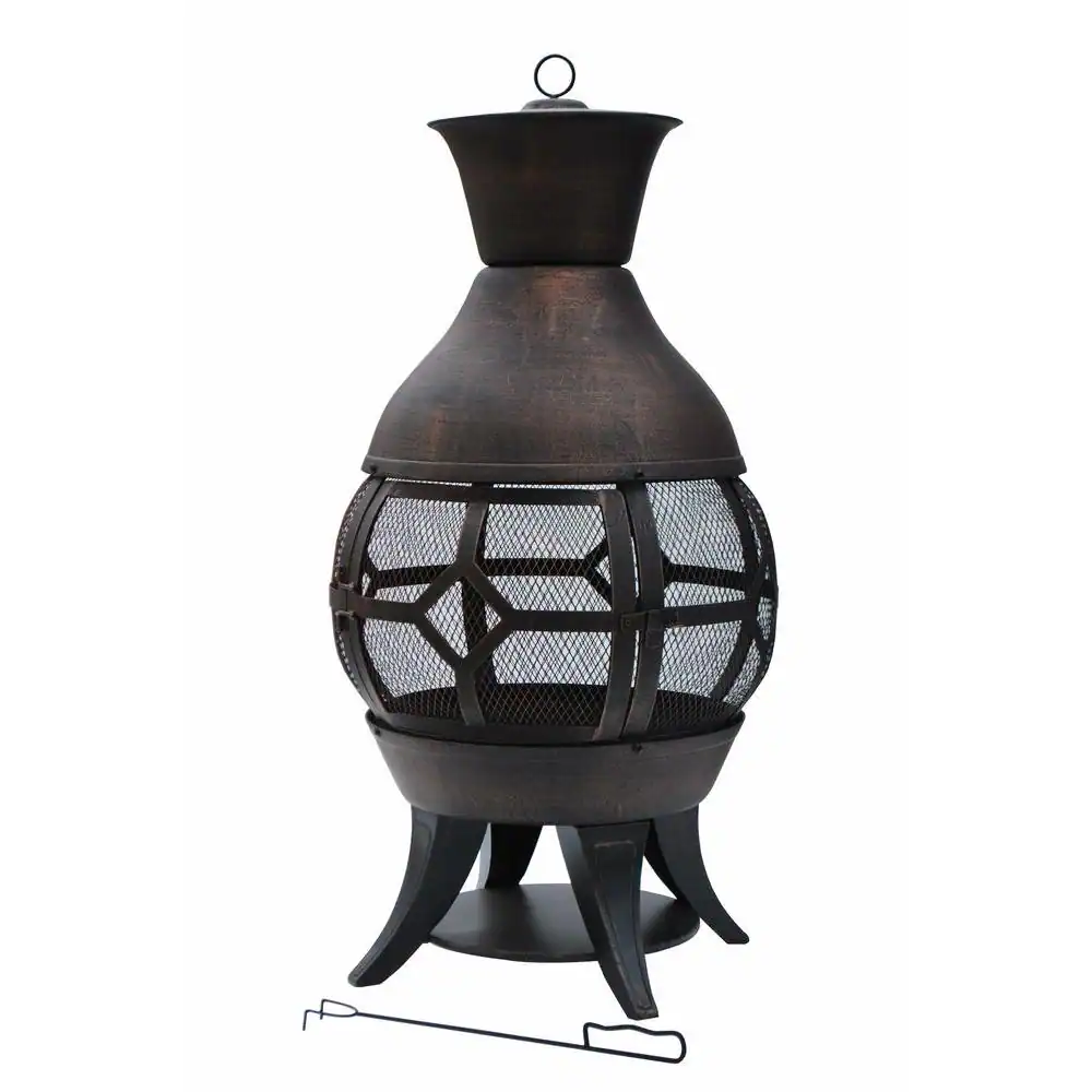 Hampton Bay Lokia 20 in. Cast Iron Chimenea