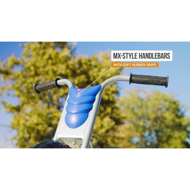 Razor RipRider 360 Drift Trike - Blue. 3-Wheeled Drifting Ride-On. Welded Steel. Tricycle