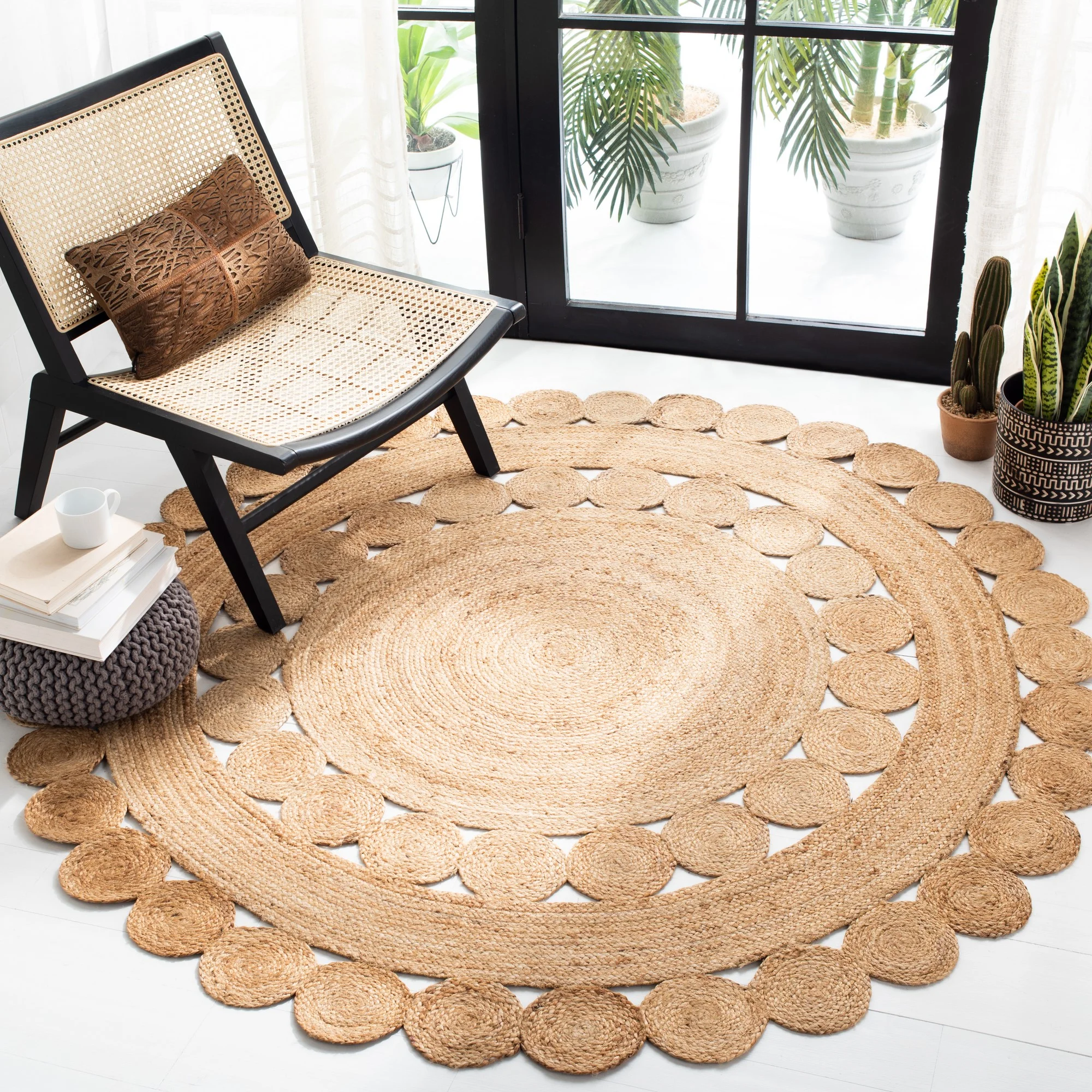 Bay Isle Home Casella Machine Woven / Power Loomed Jute/Sisal Beige Rug