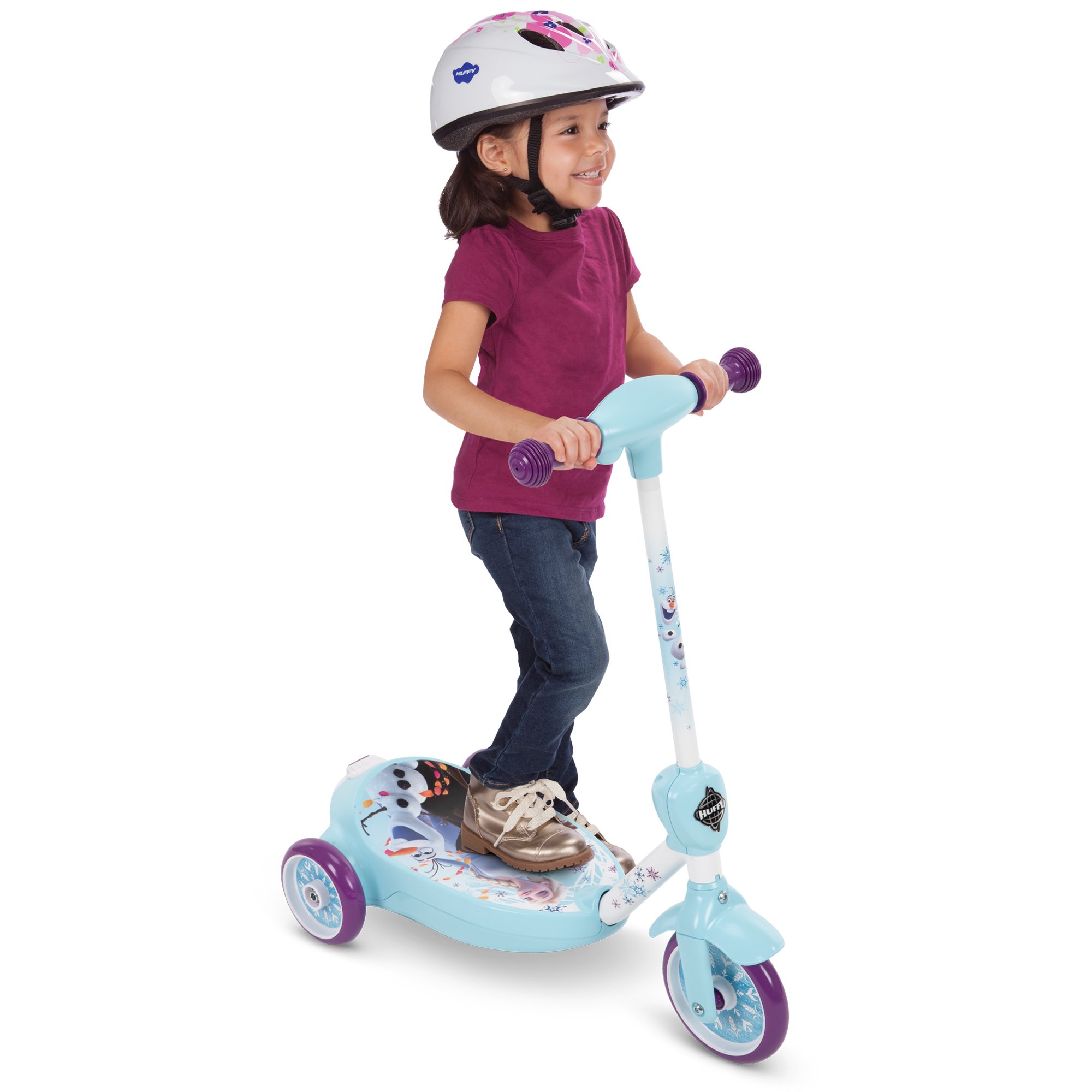 Huffy Disney Frozen 3-Wheel Ride-On Electric Bubble Scooter