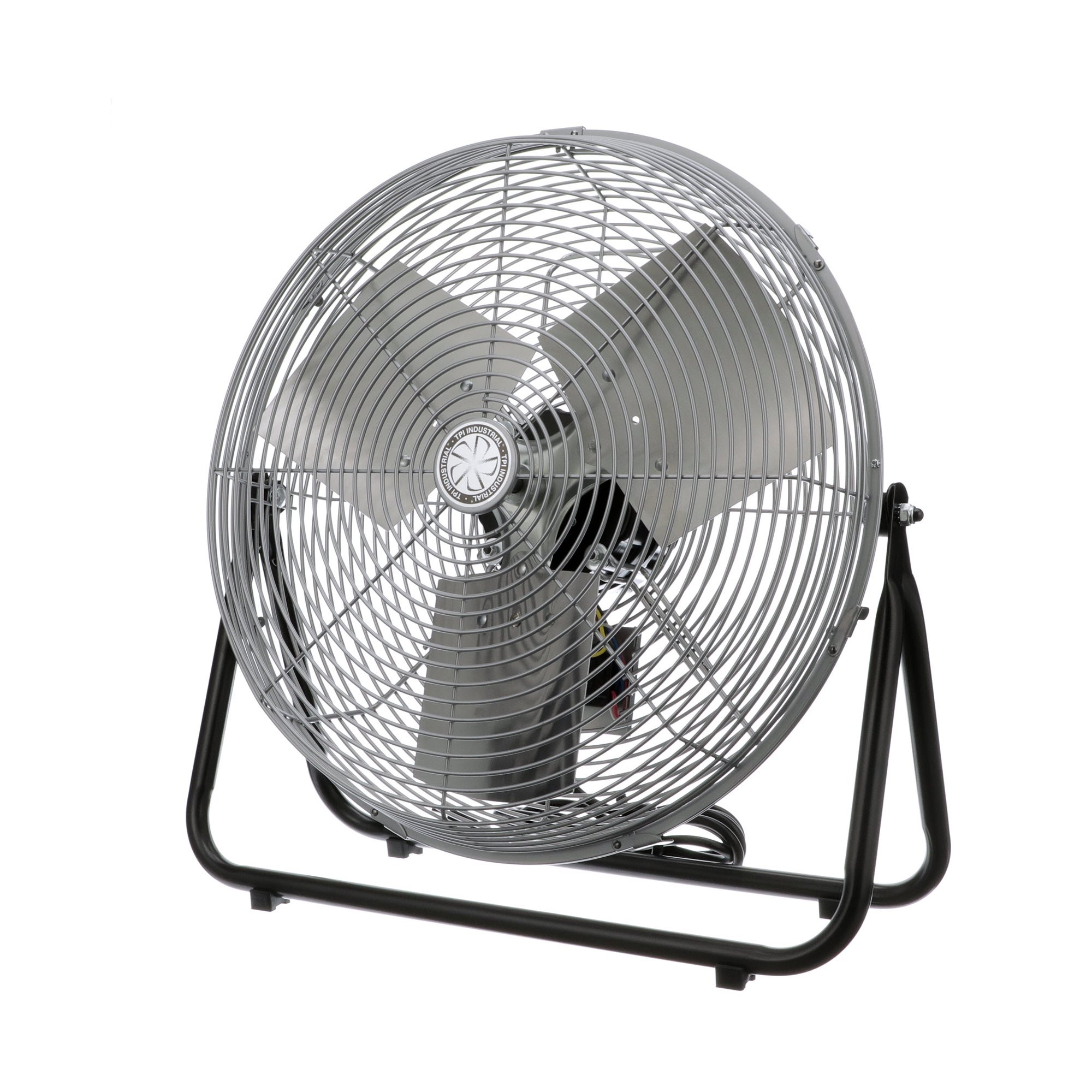 TPI Corporation F18-TE Industrial Workstation Fan. Floor Stand. 3-Speed Motor. Rocker Switch