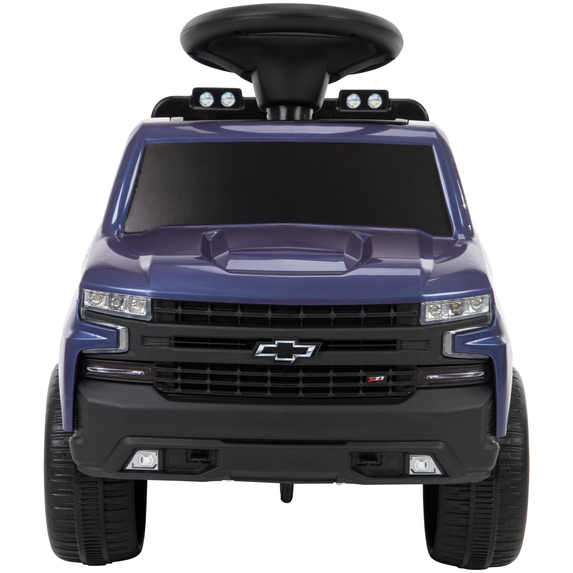 Huffy 6V Chevy Silverado Truck Ride-on Toy Quad For Kids. Blue