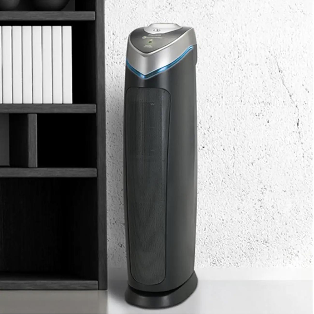 GermGuardian 28 in. 4-in-1 Air Purifier with True HEPA filter for Medium Rooms up to 179 Sq Ft. Black