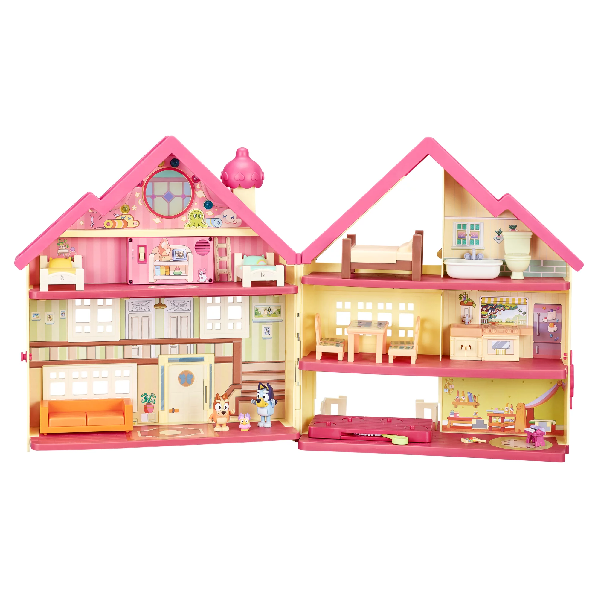 Bluey Ultimate Lights & Sounds Playhouse with Bluey and Bingo Figures and Accessories