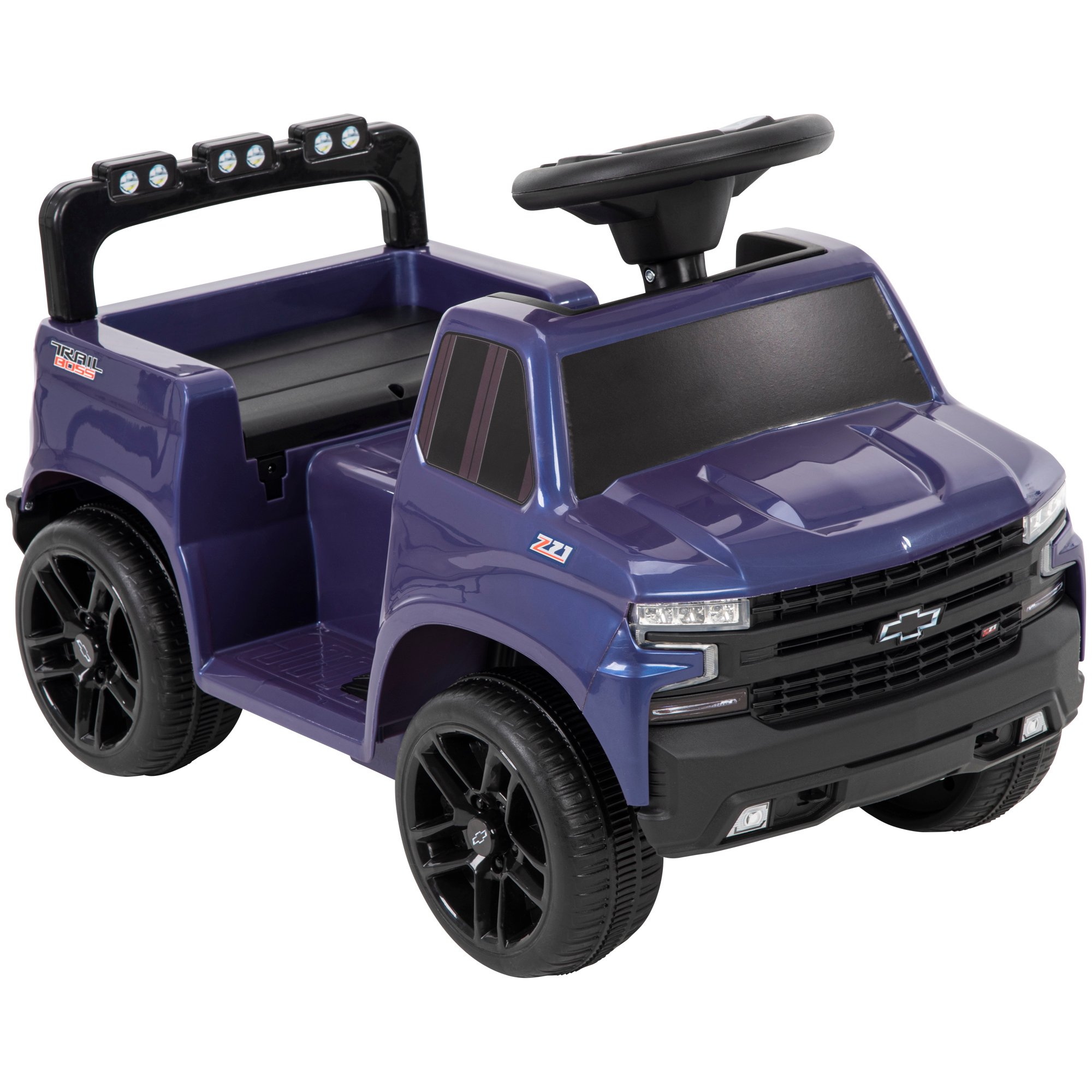Huffy 6V Chevy Silverado Truck Ride-on Toy Quad For Kids. Blue