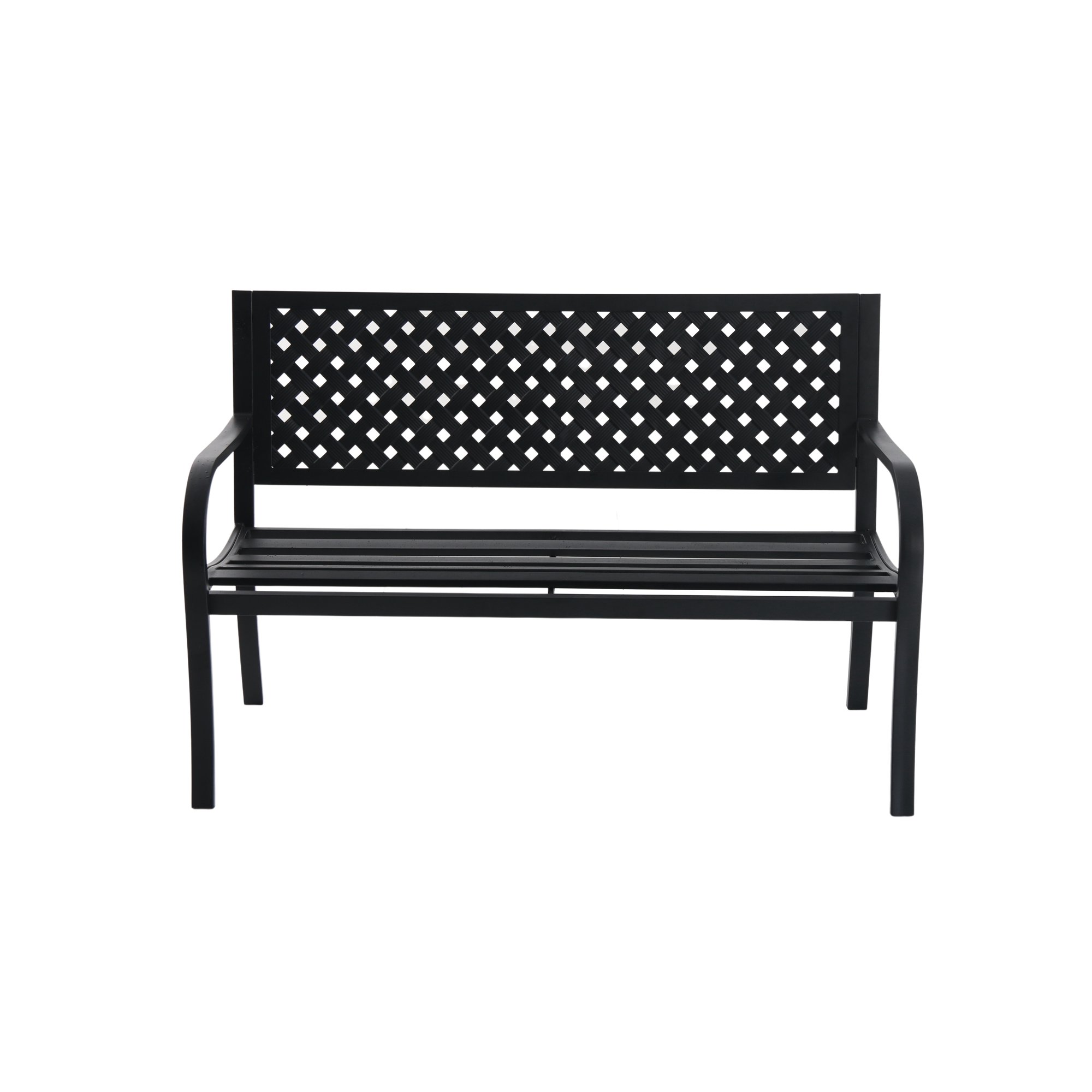 Mainstays Outdoor Durable Steel Bench. Black
