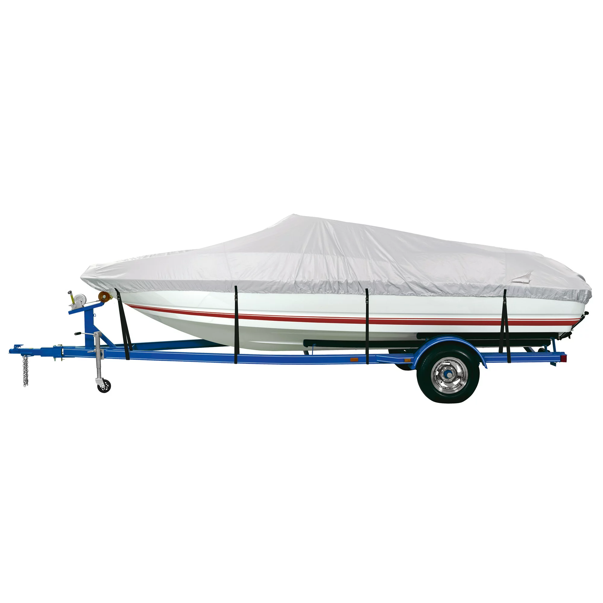 Harbor Master 150-Denier Polyester Water-Resistant Boat Cover. Gray. Model B
