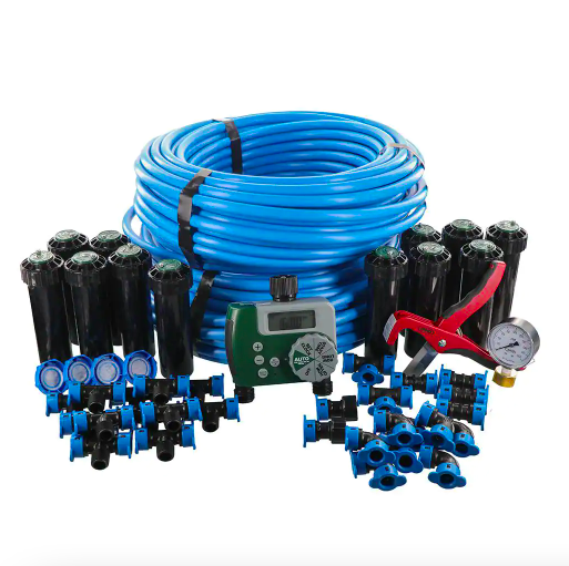 Orbit 50021 2-Zone In-Ground 1/2 in. Sprinkler System with Hose Faucet Timer