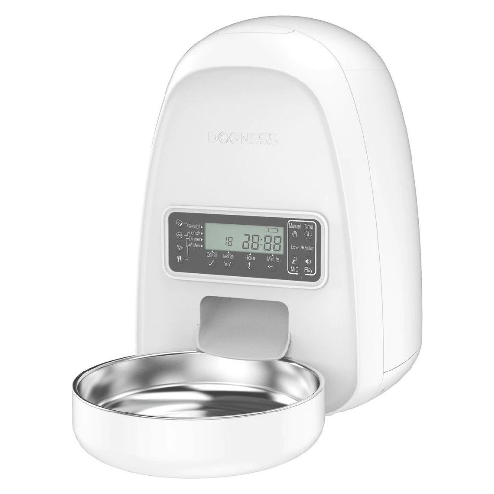 Dogness Mini Programmable Automatic Dog & Cat Feeder. White
