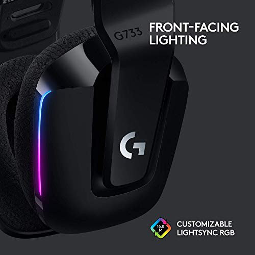 Logitech G733 LIGHTSPEED Wireless Gaming Headset with suspension headband