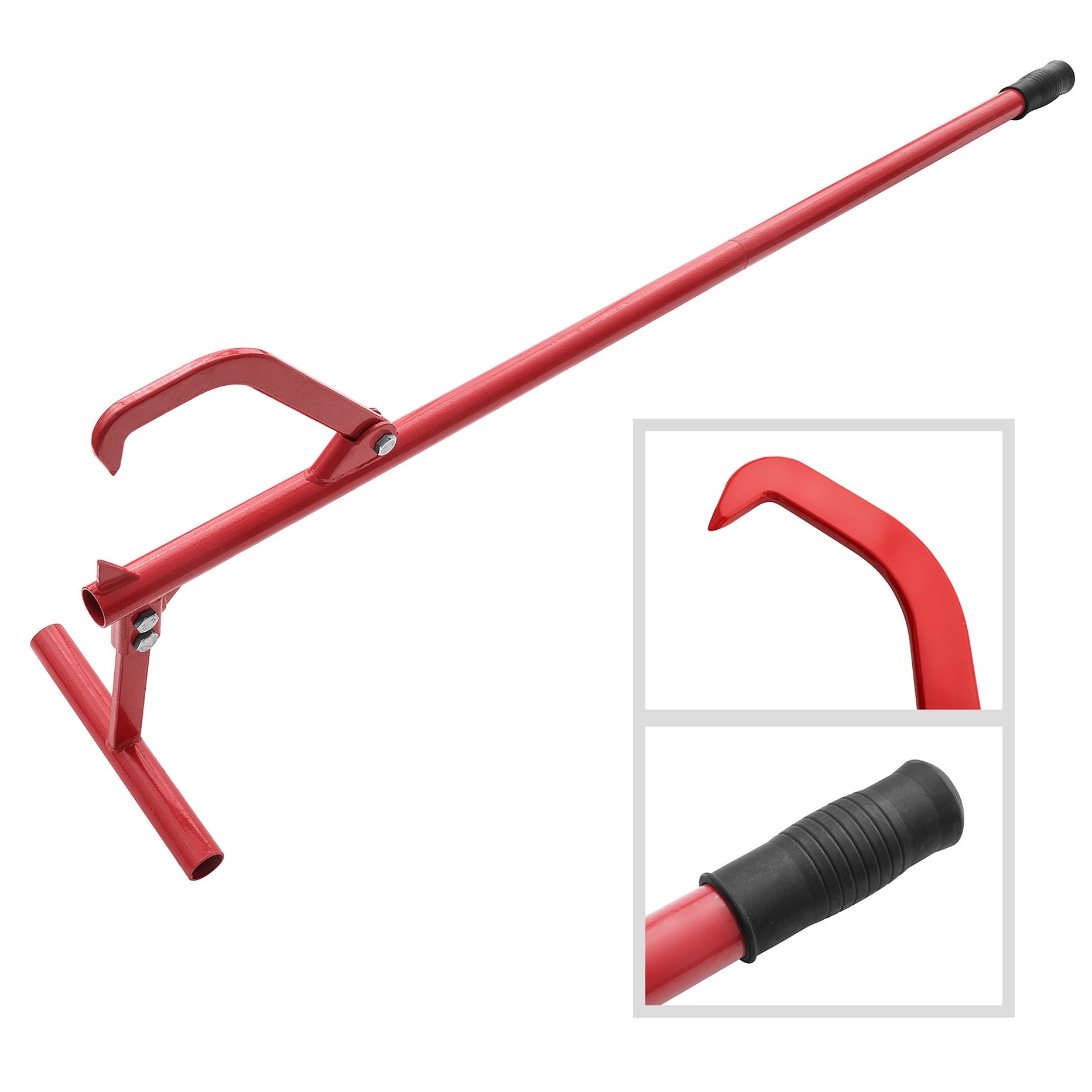 DTX Intl Earth Worth Timber Jack Log Lifter. 45 in. Steel. Red