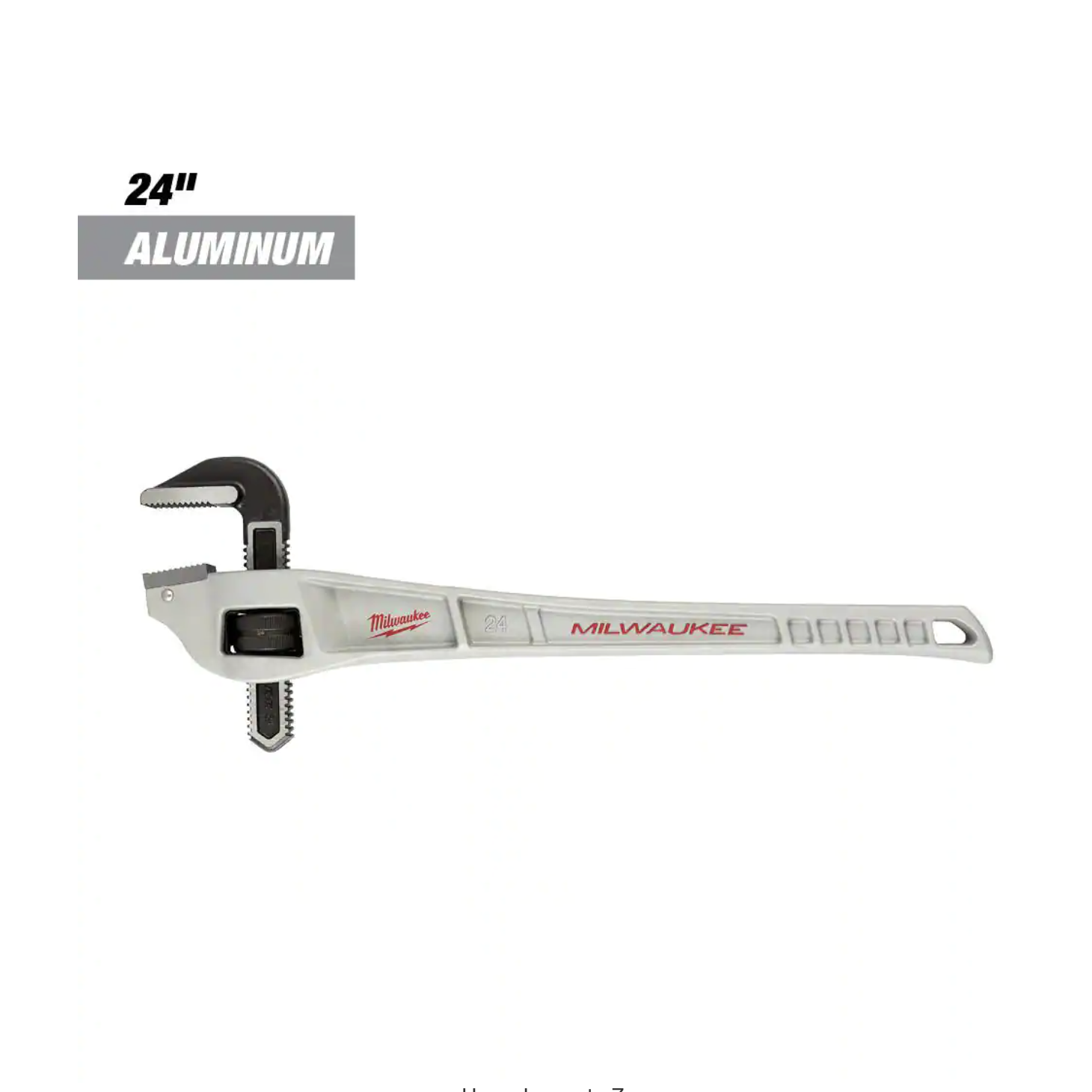 Milwaukee 24 in. Aluminum Offset Pipe Wrench (48-22-7182)