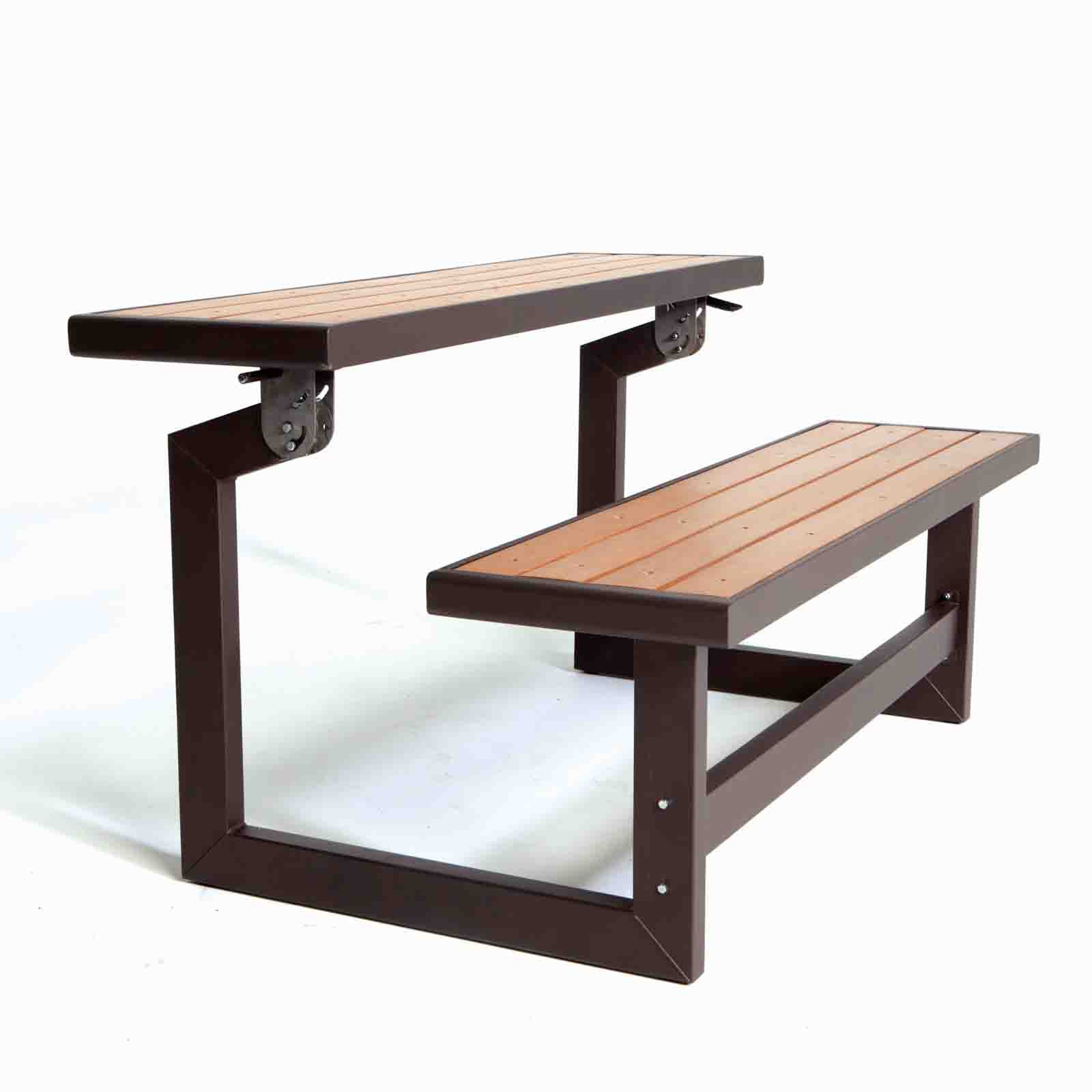 Lifetime 60054 Brown Wood Grain Convertible Bench