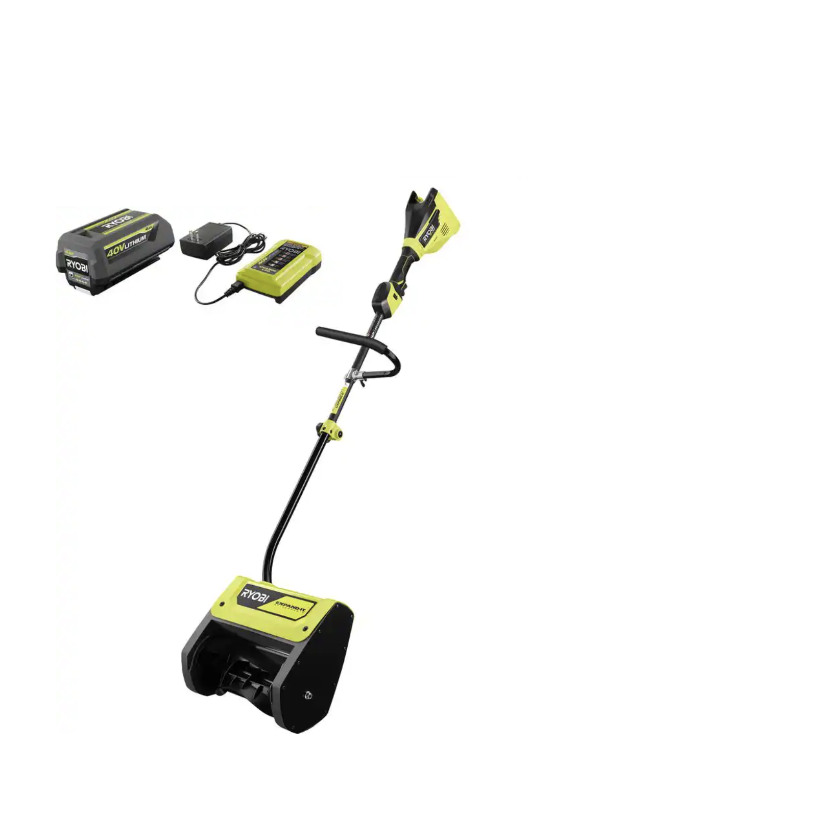 Ryobi 40V HP Brushless 12 In. Cordless Electric Snow Shovel With 4.0 Ah Battery And Charger