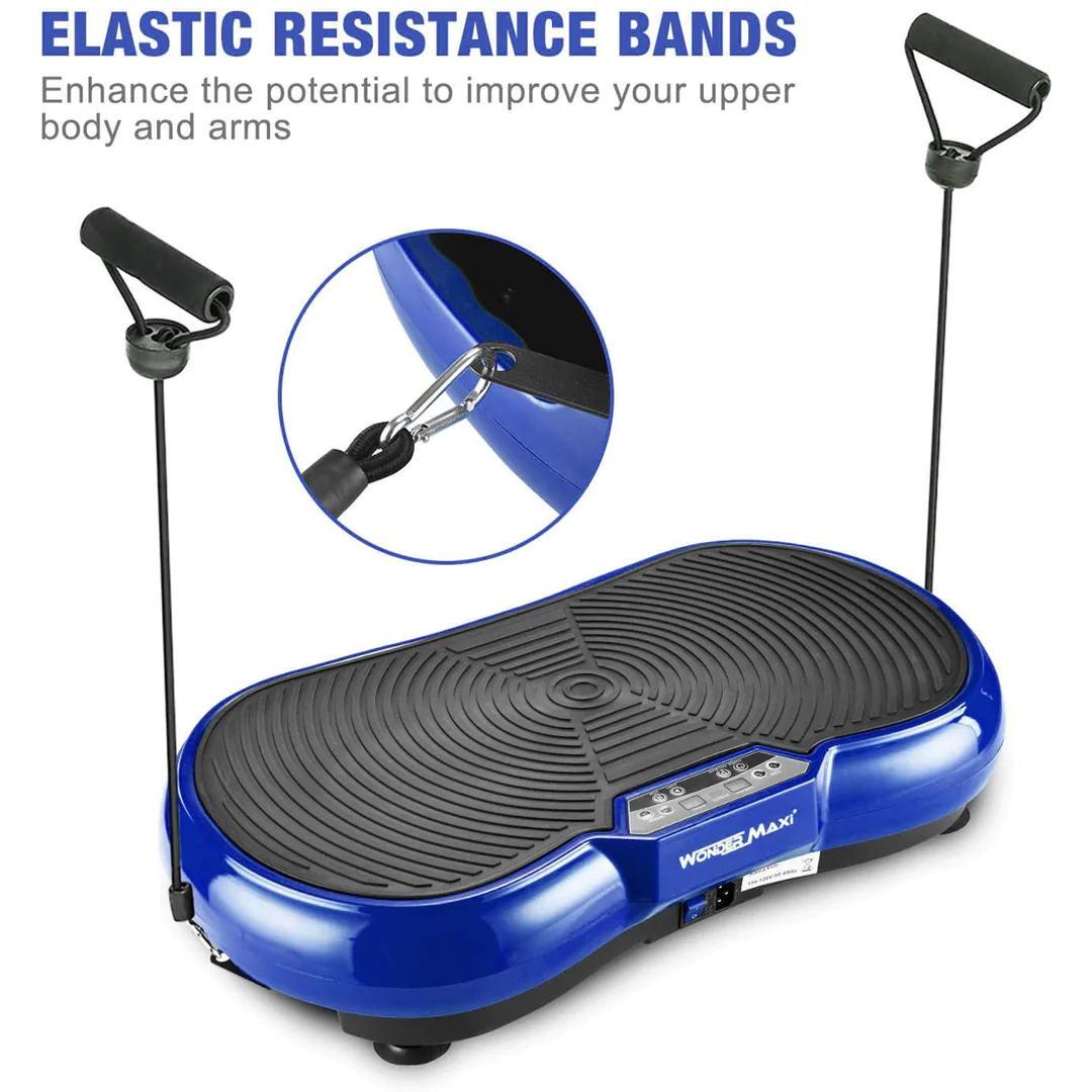 Wonder Maxi 3D Vibration Plate Exercise Machine w/ Dual Motor Oscillation. Blue
