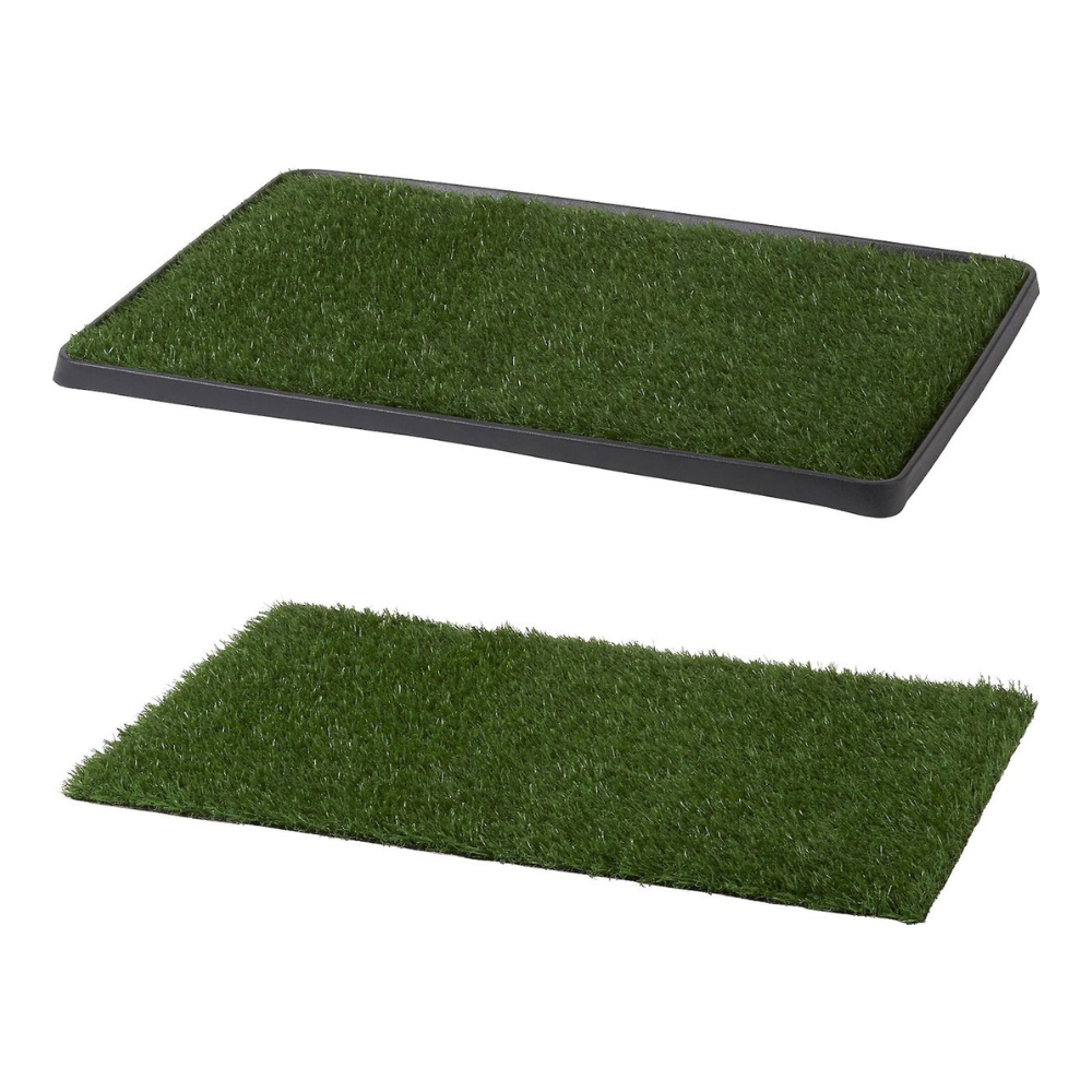 Frisco Indoor Grass Potty. 30 x 20 in + Frisco Grass Potty Replacement Pad. 19 x 29 in