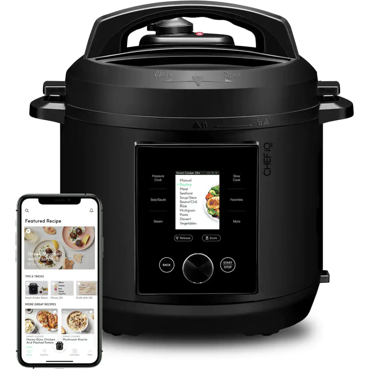Chef IQ 6 Qt Electric Smart Pressure Cooker Wifi Enabled