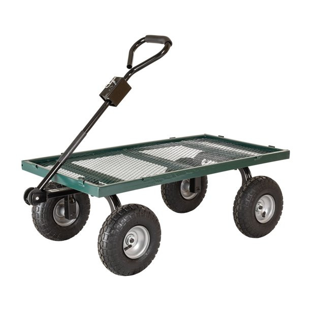 Garden Star 700lb Capacity. 38 x 20 Towable Mesh Garden Utility Cart