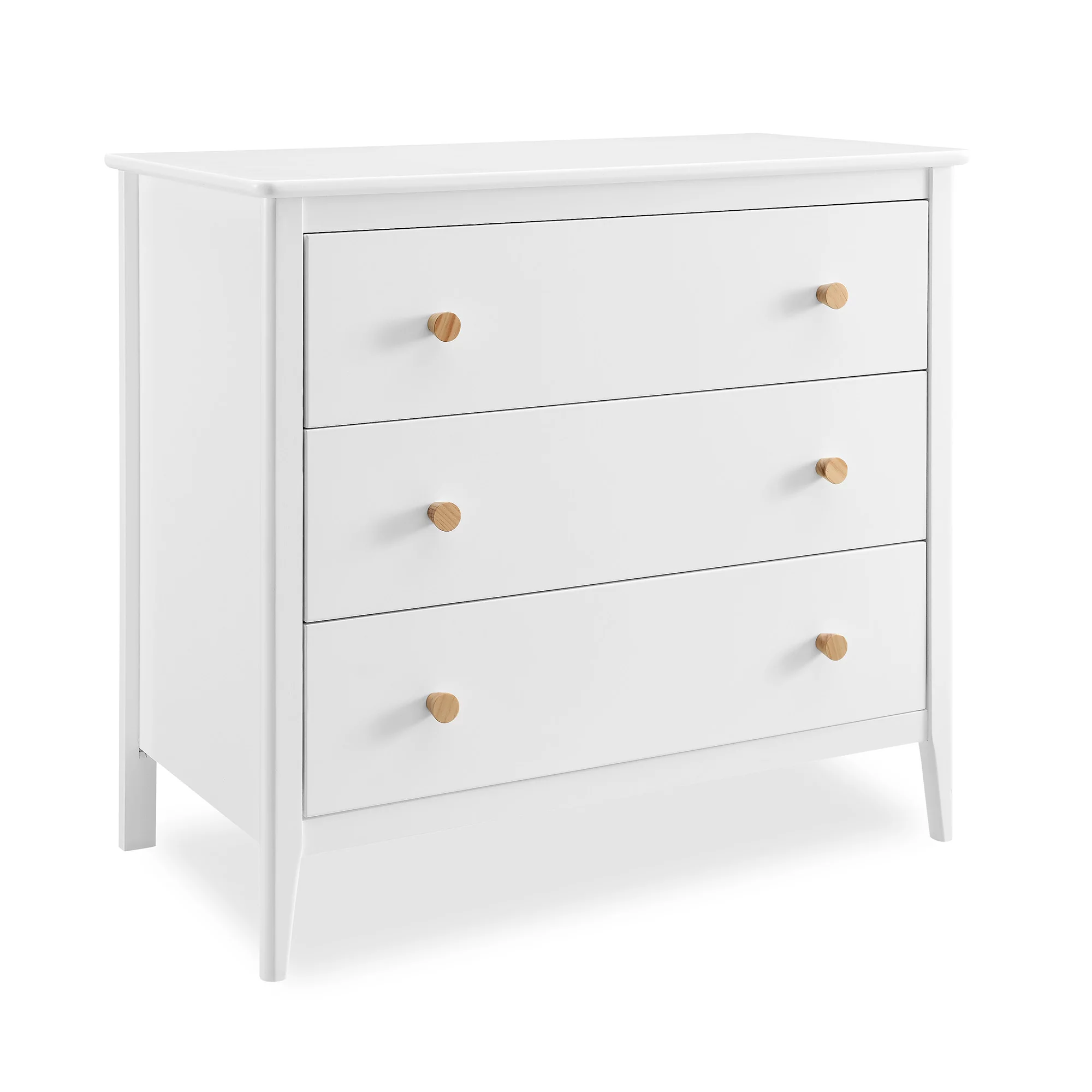 Delta Children Casey 3 Drawer Dresser - Bianca White/Natural
