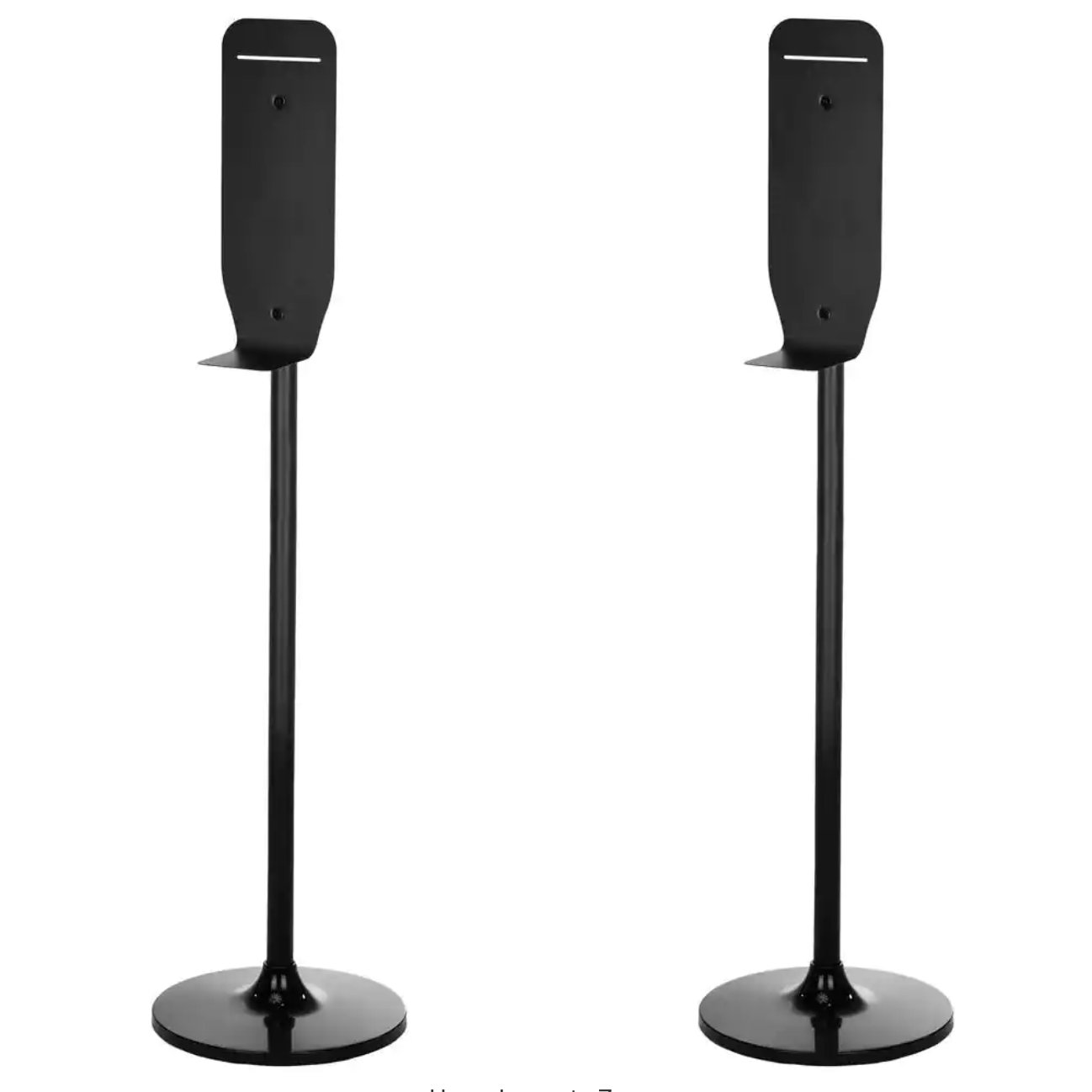 Alpine Industries Stainless Steel Universal Sanitizer and Soap Dispenser Stand in Black (2-Pack)