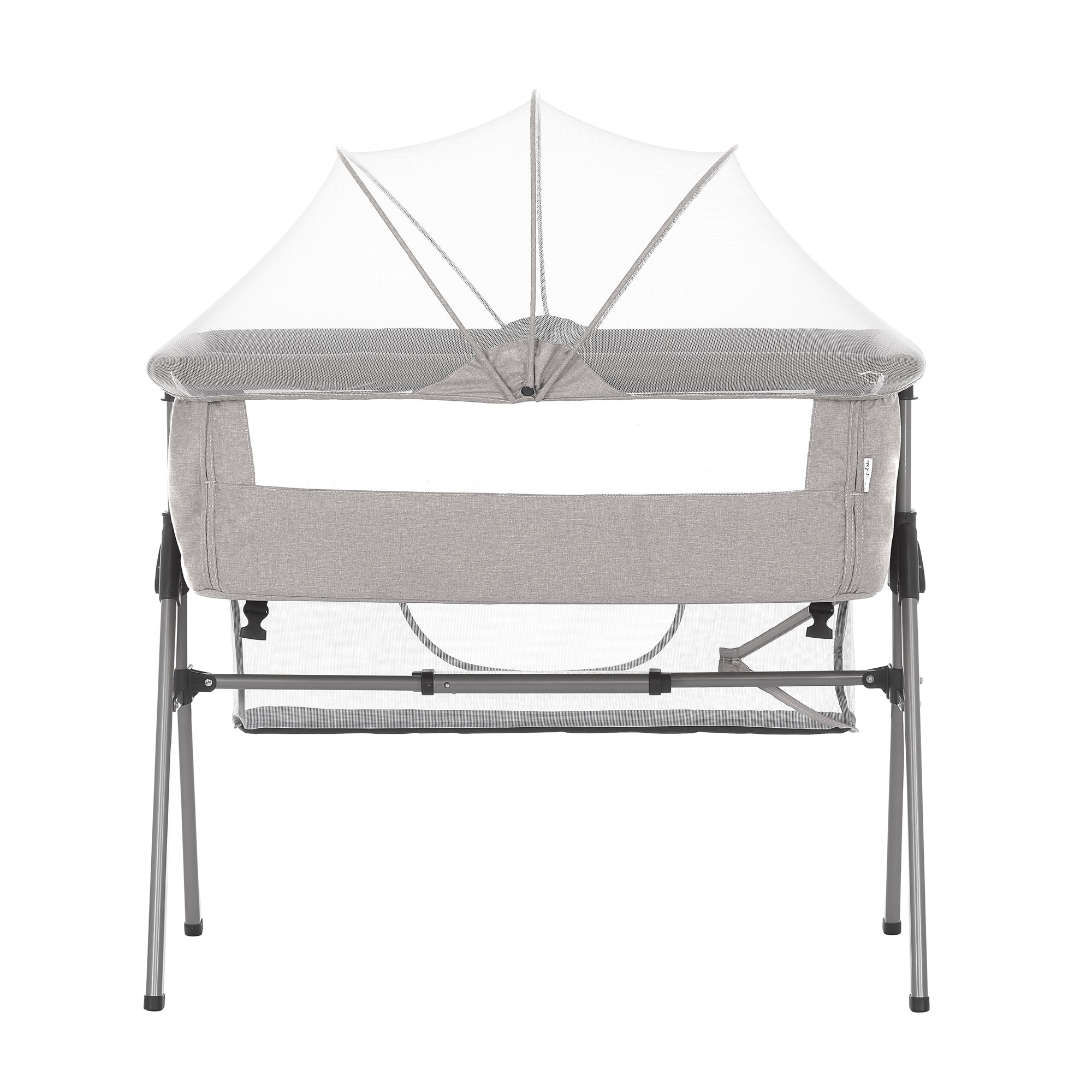 Dream On Me Lotus Bassinet & Bedside Sleeper. Gray