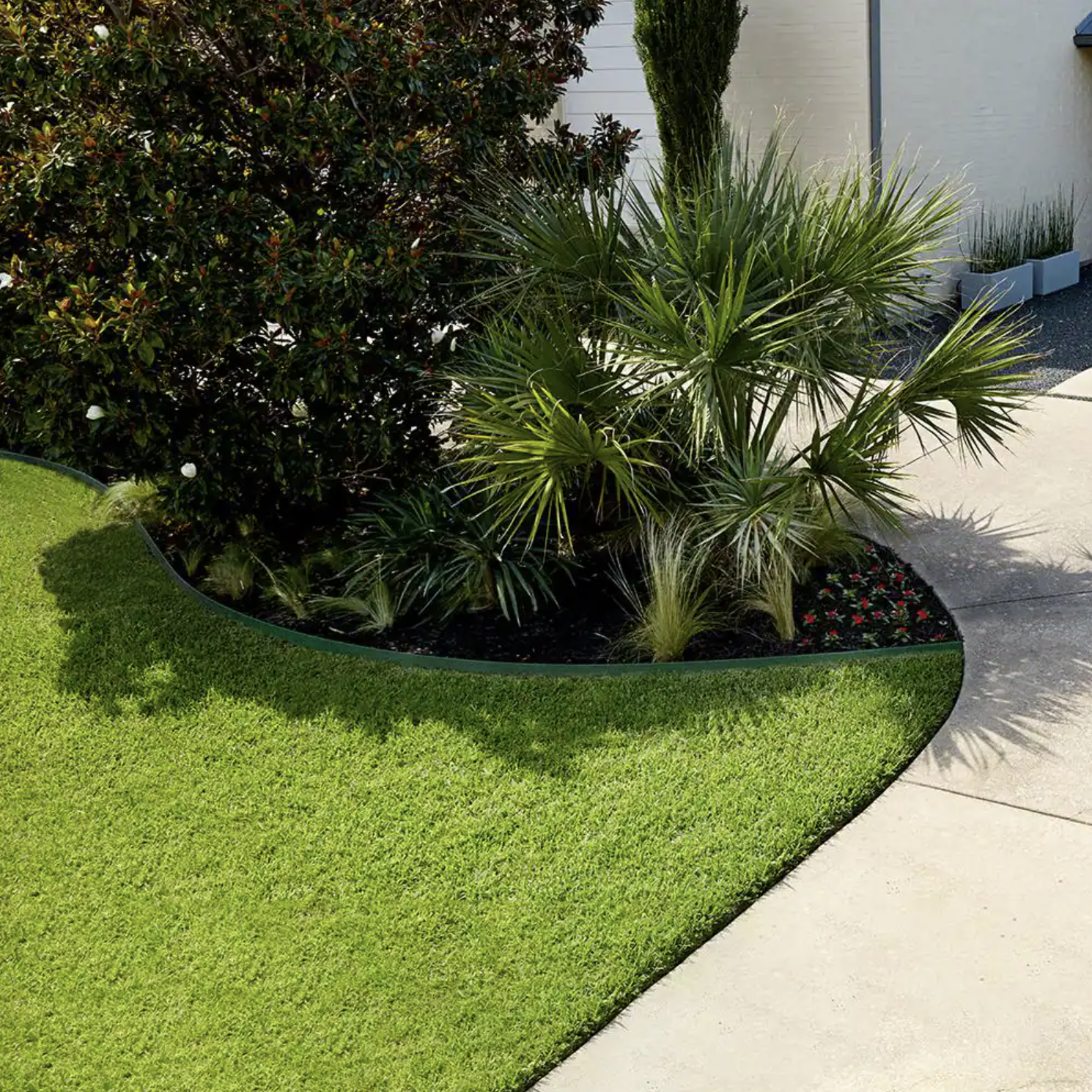 Colmet 8 ft. x 14-Gauge x 4 in. Green Steel Landscape Edging (5-Pack)