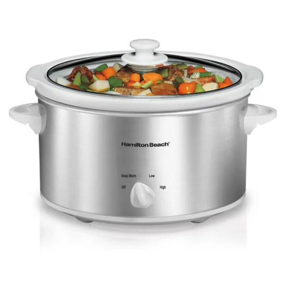 Hamilton Beach 4 Quart Oval Kitchen Countertop Slow Cooker. 33140V