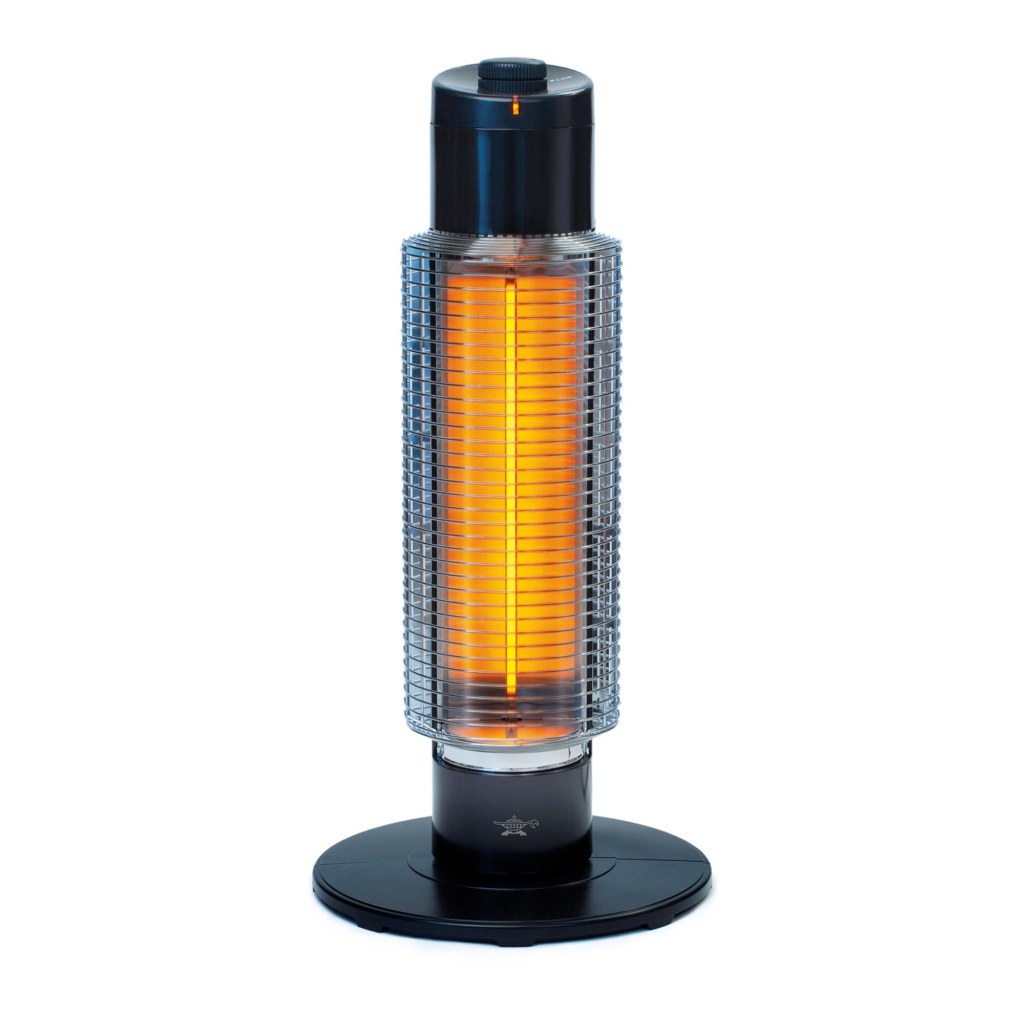 HeatMate Graphite Electric Tower Heater. Instant Heat. Energy Efficient 420W. Black