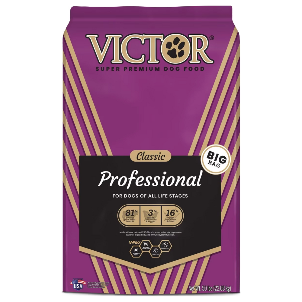 Victor Classic Professional Formula Dry Dog Food. 50-lb bag