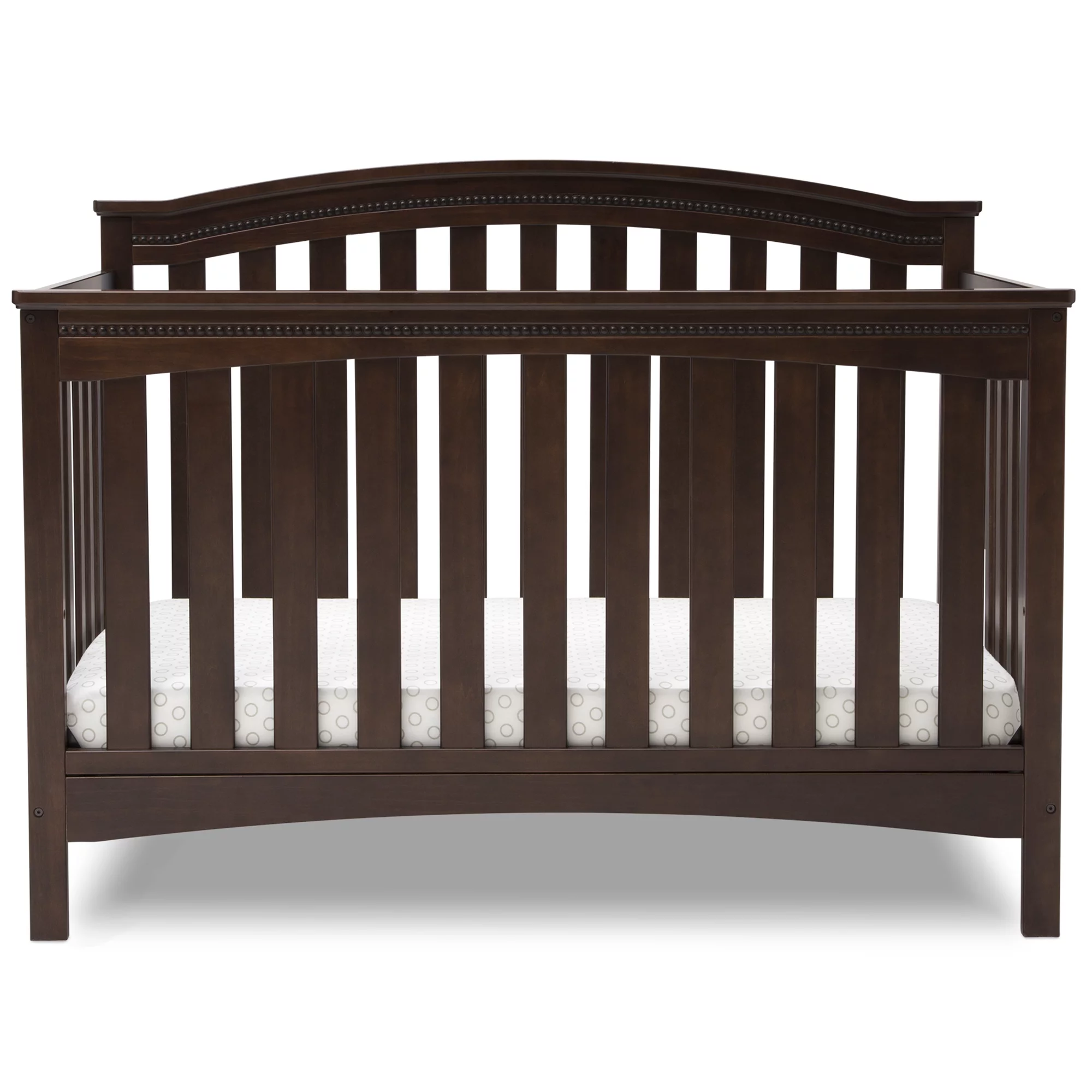 Delta Children Waverly 6-in-1 Convertible Crib. Greenguard Gold Certified. Walnut Espresso