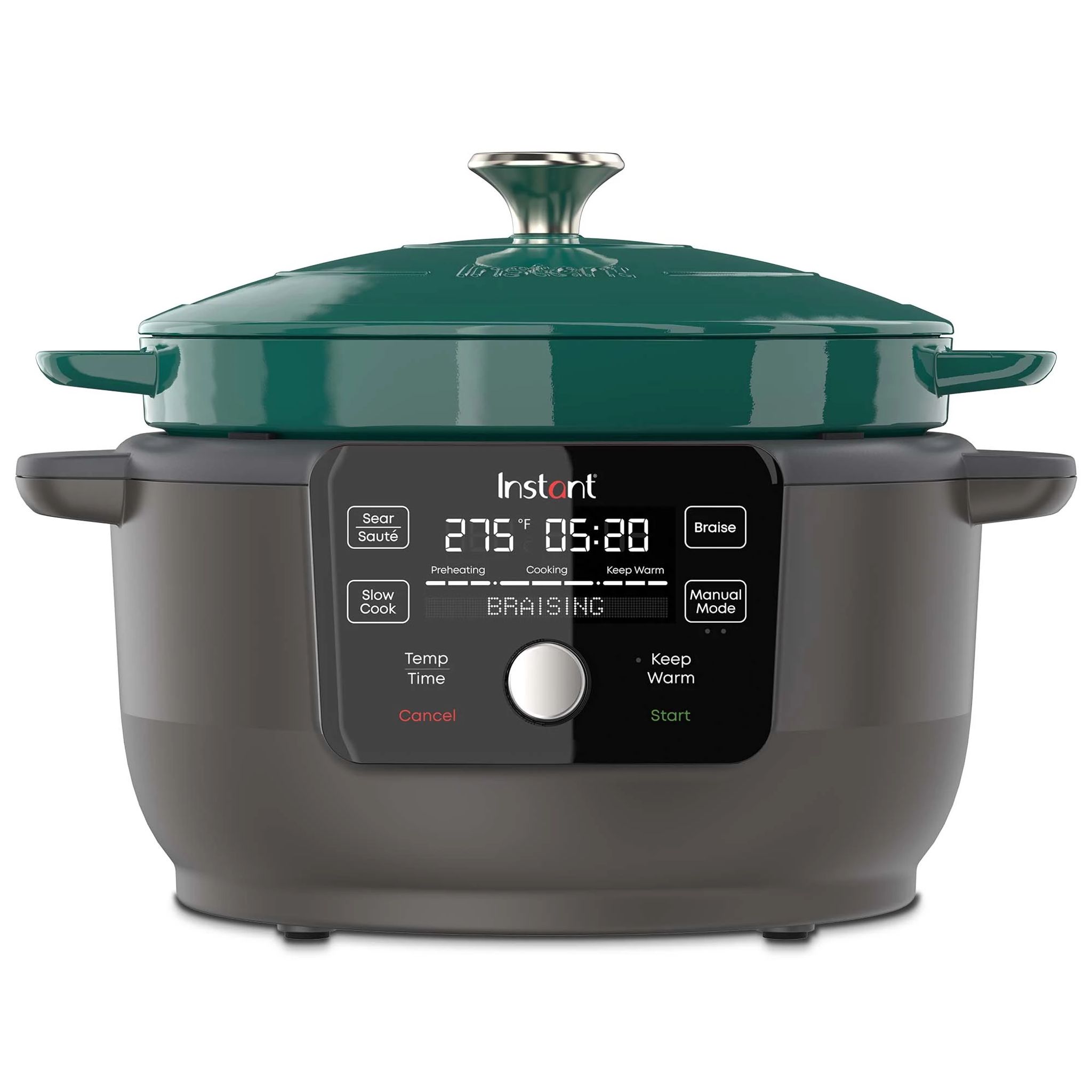 Instant Precision 6-quart Dutch Oven. Green Lid