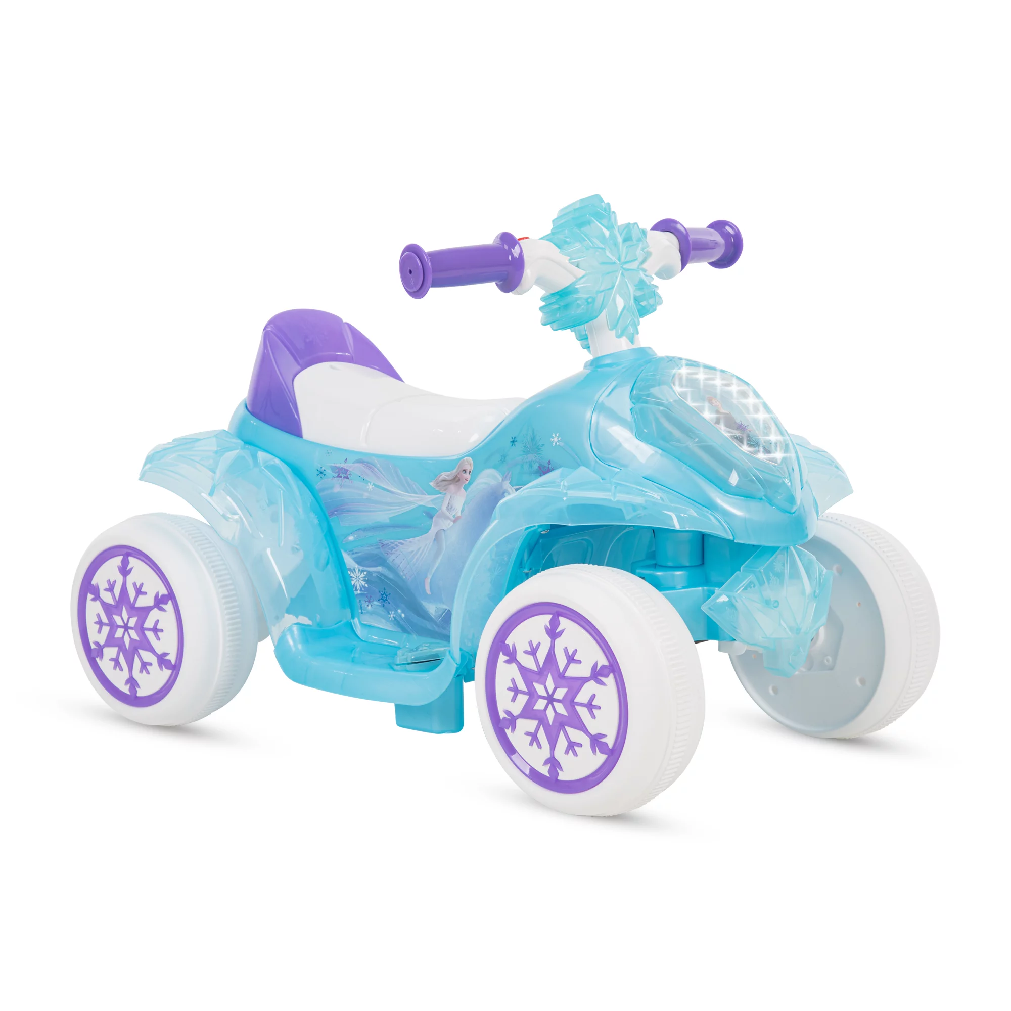 Huffy Disney Frozen 6V Electric Ride-On Quad for Girls. Blue