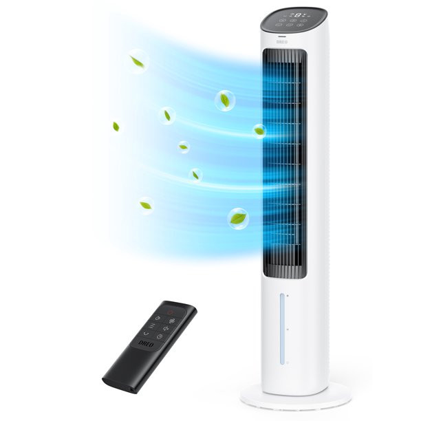 Dreo Evaporative Air Cooler. 40 Cooling Fan With 80  Oscillating. Humidifying. Removable Water Tank