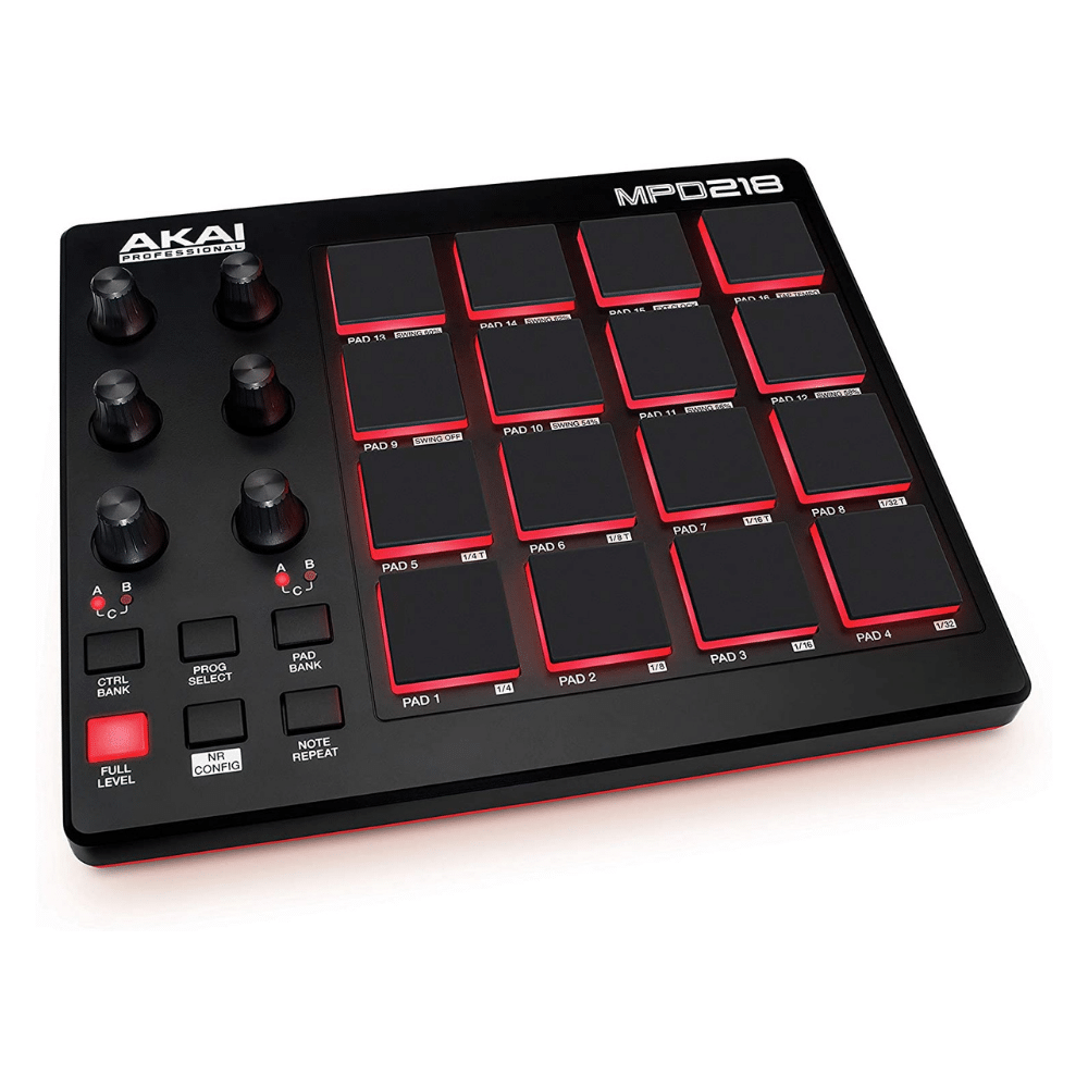 AKAI Professional MPD218 - USB MIDI Controller With 16 MPC Drum Pads. 48 Pad Banks
