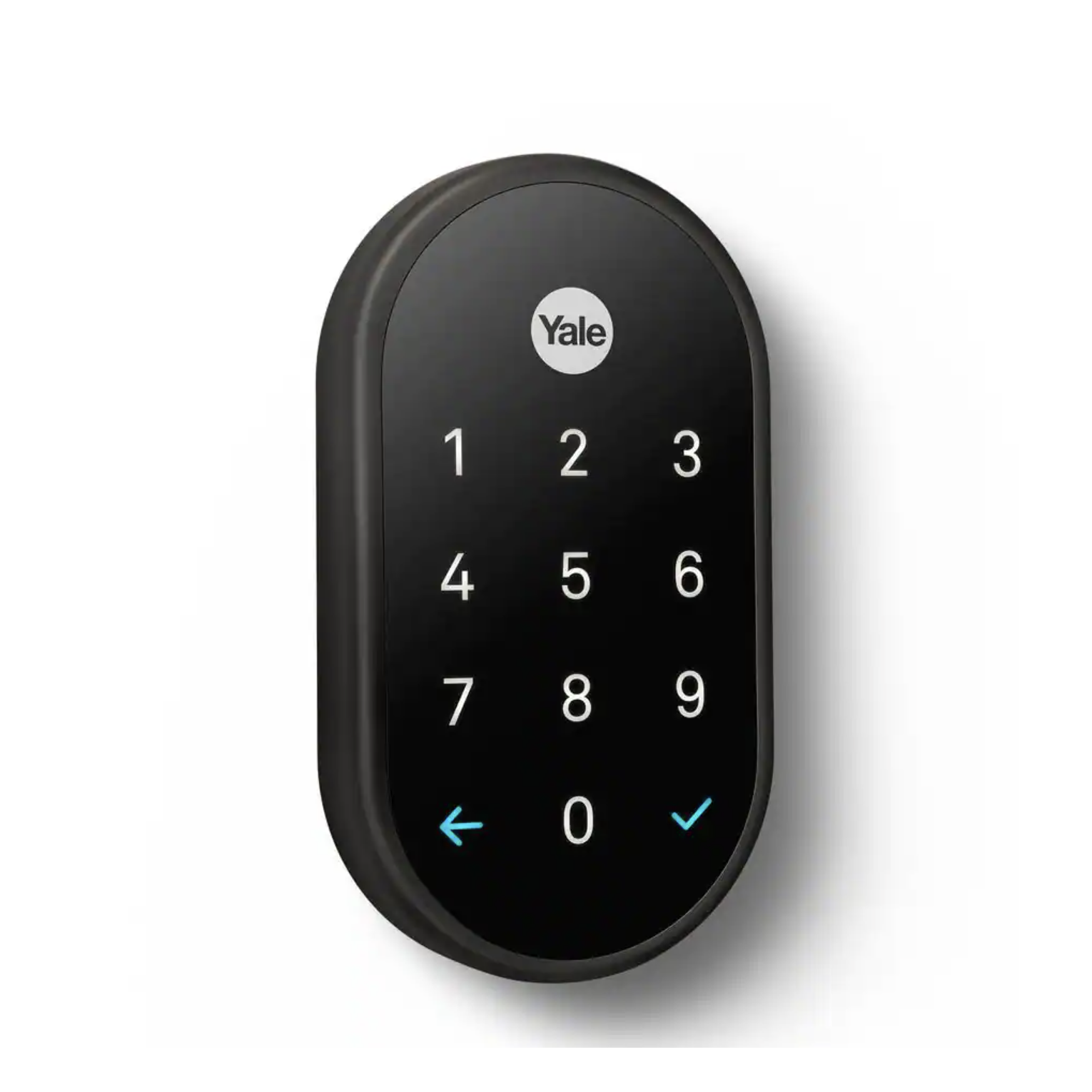 Google Nest x Yale Lock - Tamper-Proof Smart Deadbolt Lock with Nest Connect. Black Suede