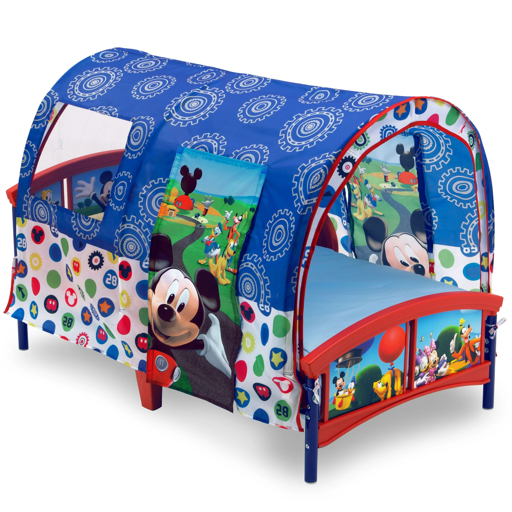 Delta Children Disney Mickey Mouse Plastic Toddler Canopy Bed. Blue