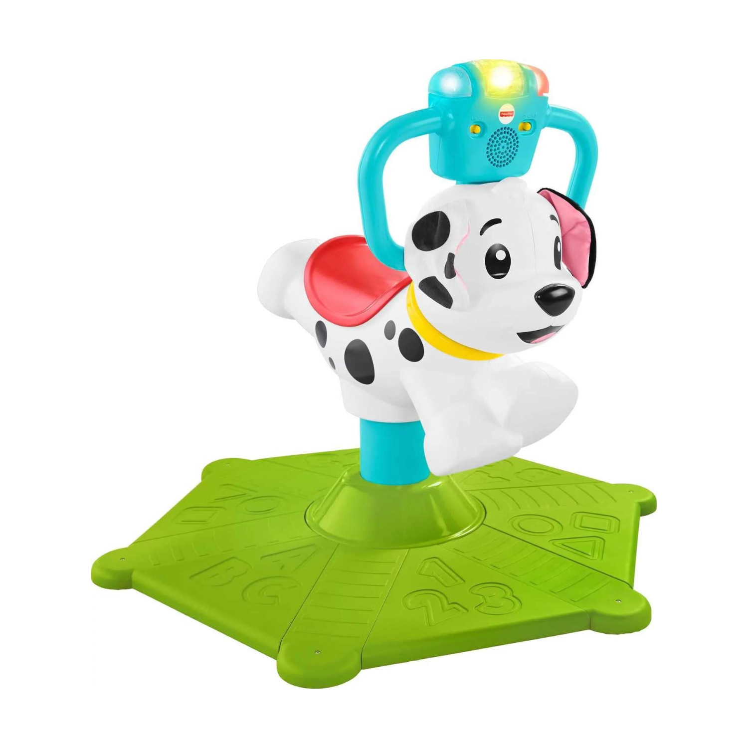 Fisher-Price Bounce and Spin Puppy. Stationary Musical Ride-On Toy