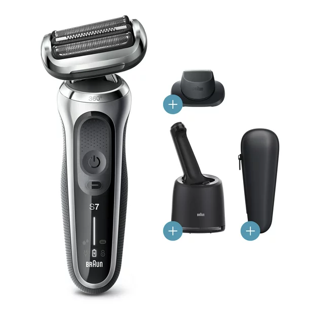 Braun Series 7 7071CC Flex Wet Dry Electric Razor For Men. Smart Care Center