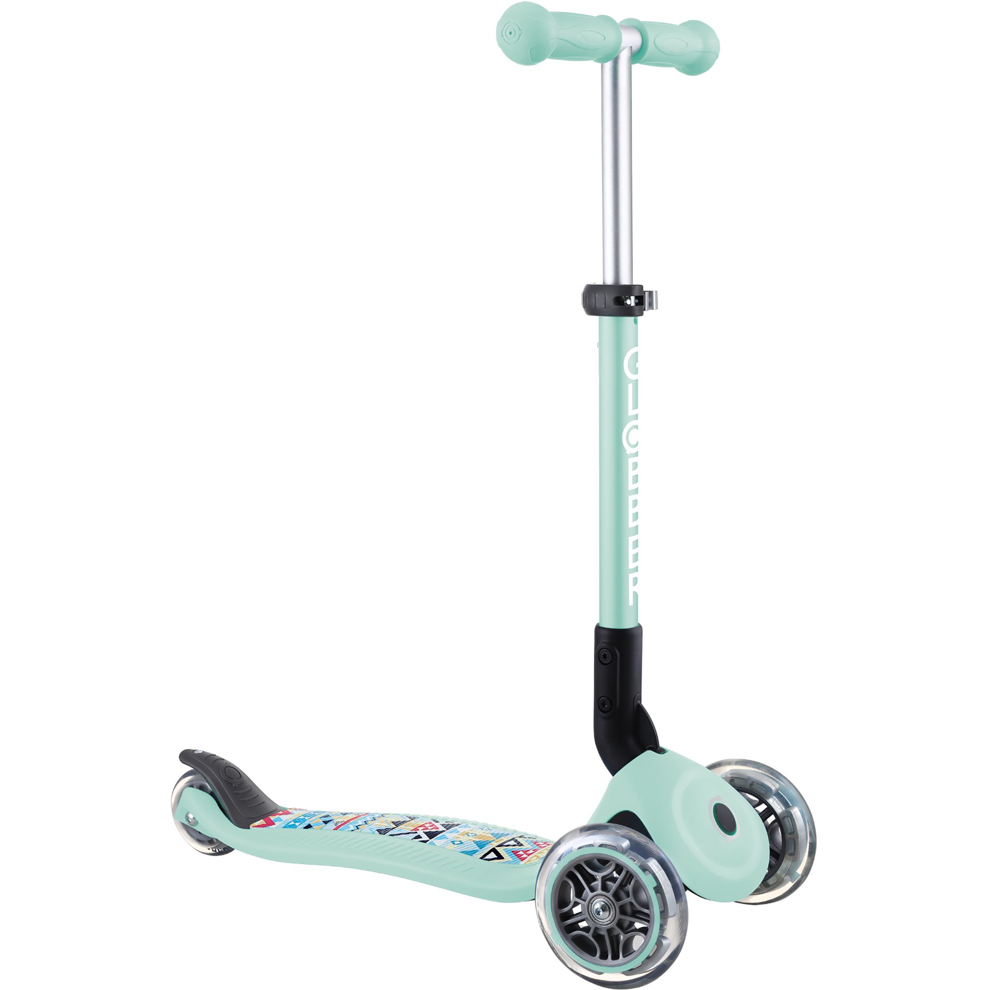 Globber Junior Series 3-Wheel Foldable Scooter. Mint