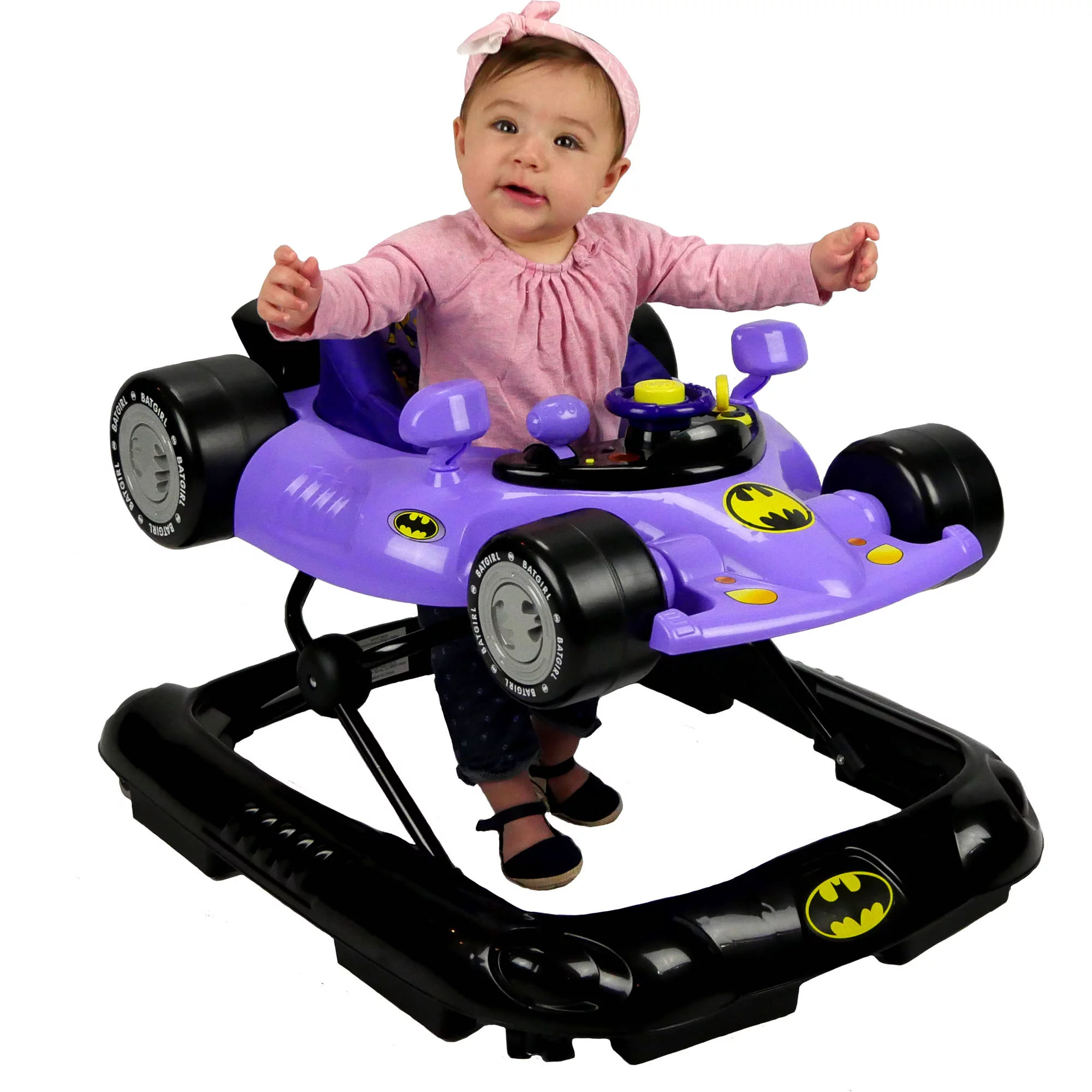 KidsEmbrace Baby Walker. DC Comics Batman Batmobile. Purple