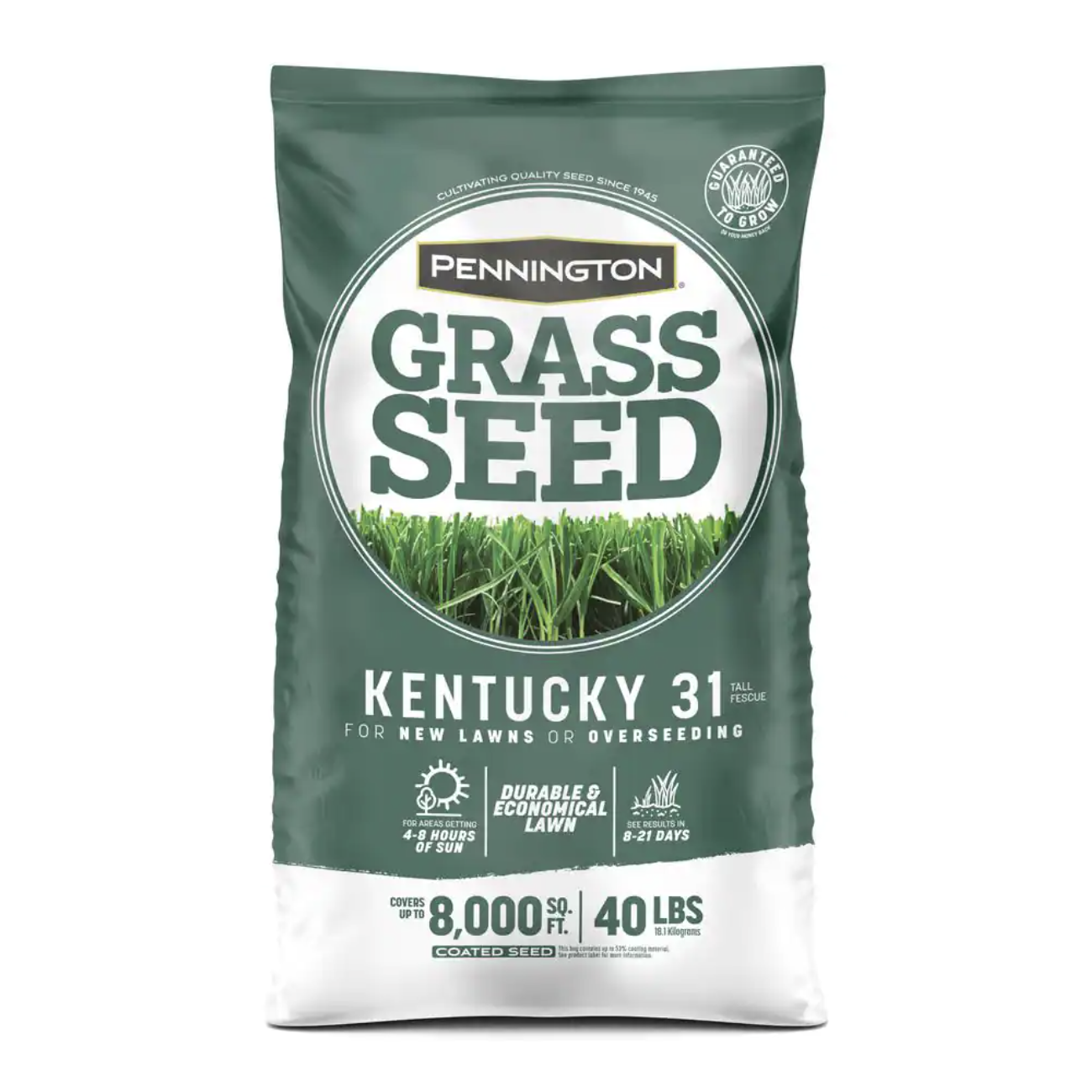 Pennington Kentucky 31. 40 lbs. Tall Fescue Penkoted Grass Seed