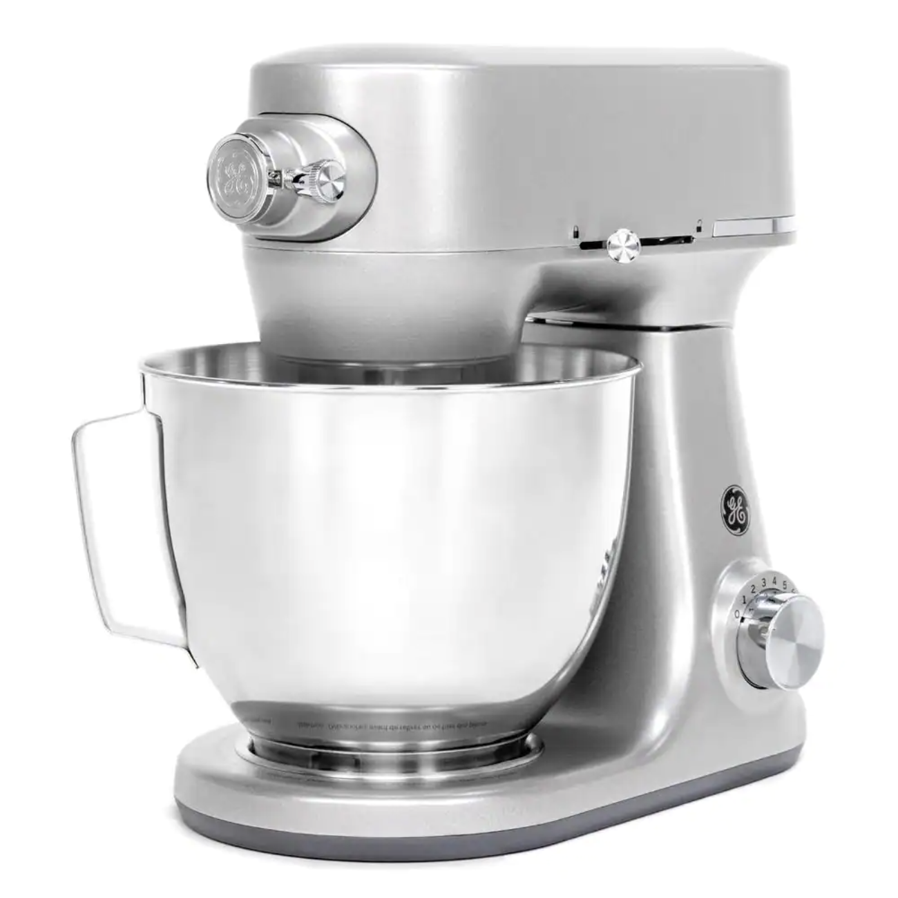 GE 5.3 Qt. 7-Speed Stainless Steel Stand Mixer With Coated Flat Beater