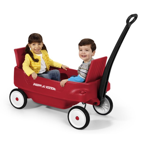 Radio Flyer. Pathfinder 2-in-1 Wagon. Folding Seats. Red