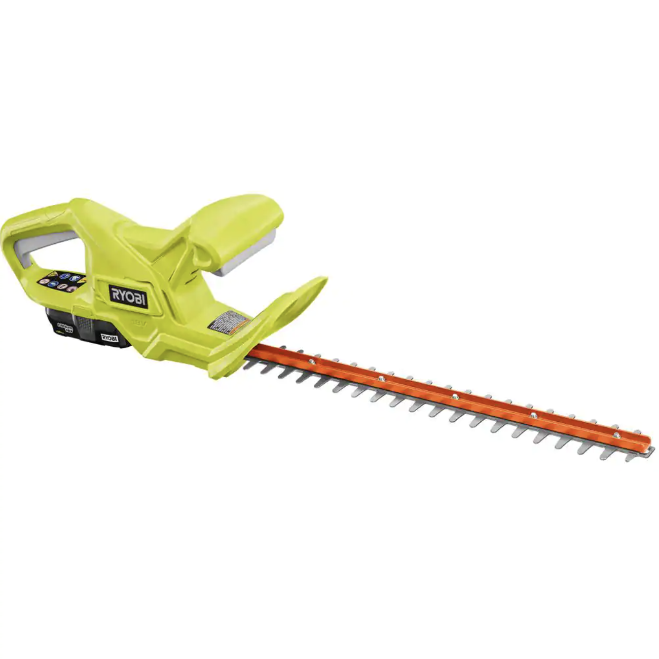 Ryobi One+ 18V 18 in. Cordless Battery Hedge Trimmer with 1.5 Ah Battery and Charger