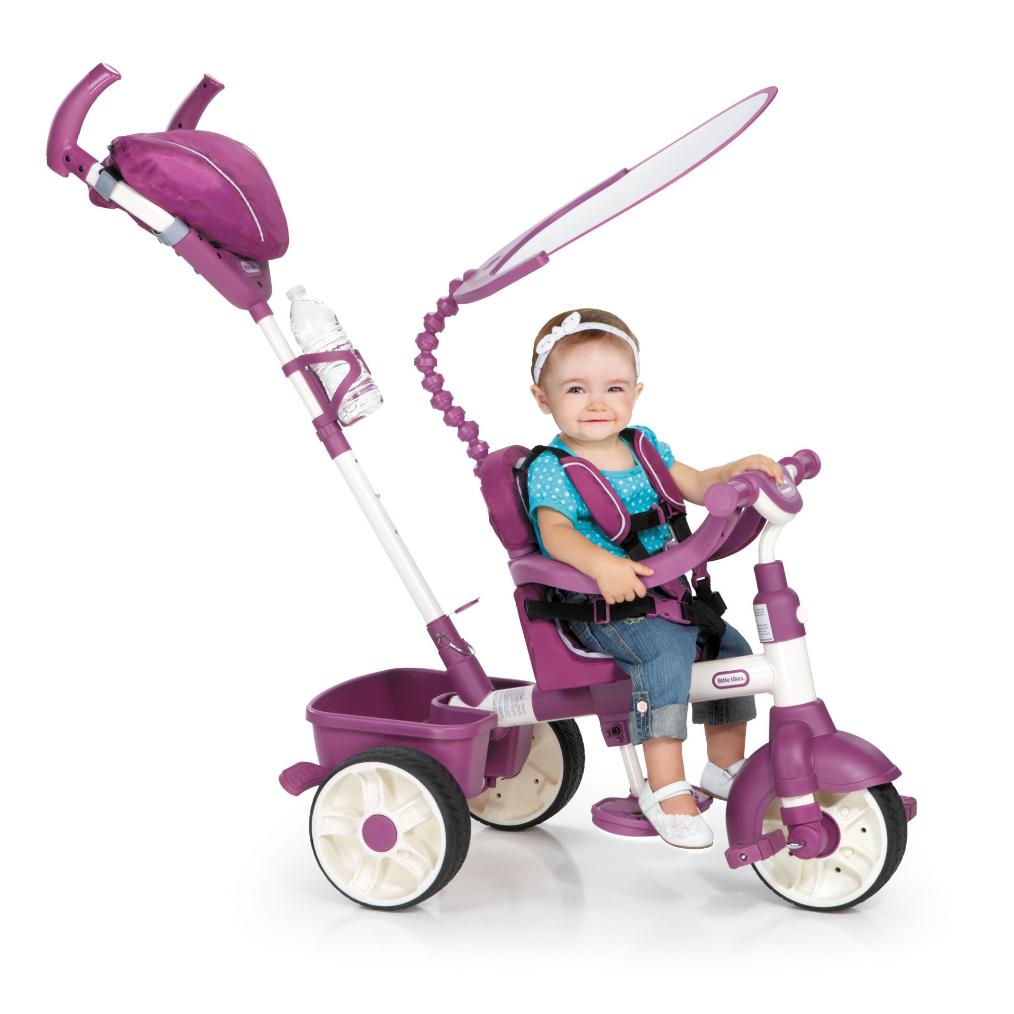Little Tikes 4-in-1 Sports Edition Trike in Pink/White. for Boys and Girls 9 - 36 Months