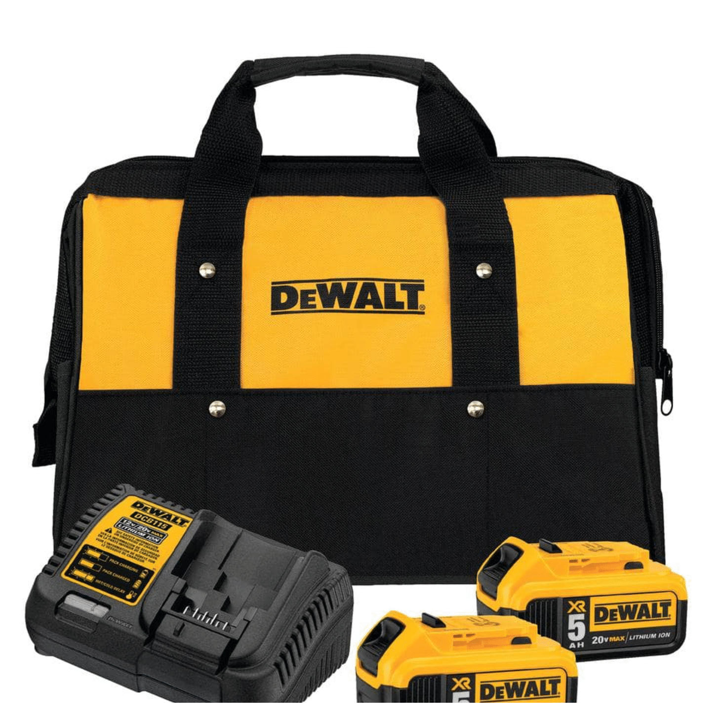 Dewalt 20-Volt MAX Bluetooth Speaker with (2) 20-Volt Batteries 5.0Ah & Charger