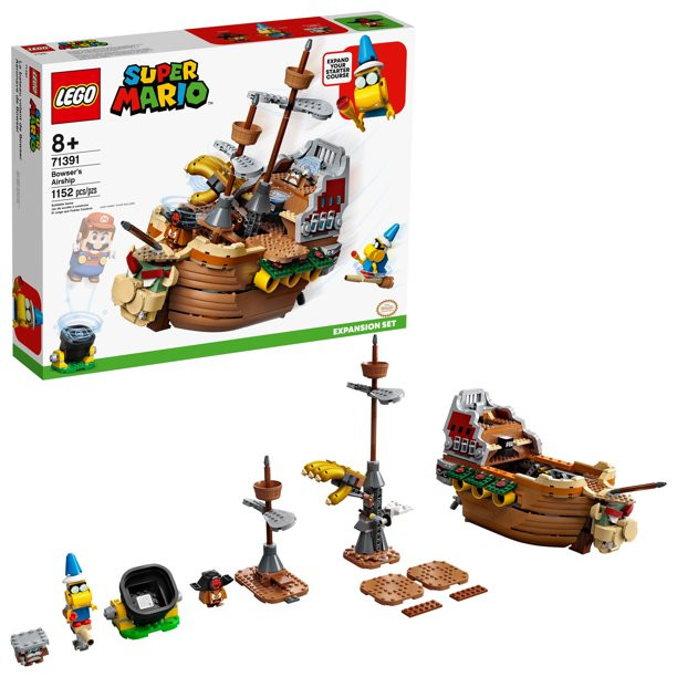 Lego Super Mario Bowser's Airship Expansion Set 71391 Collectible Building Toy (1.152 Pieces)